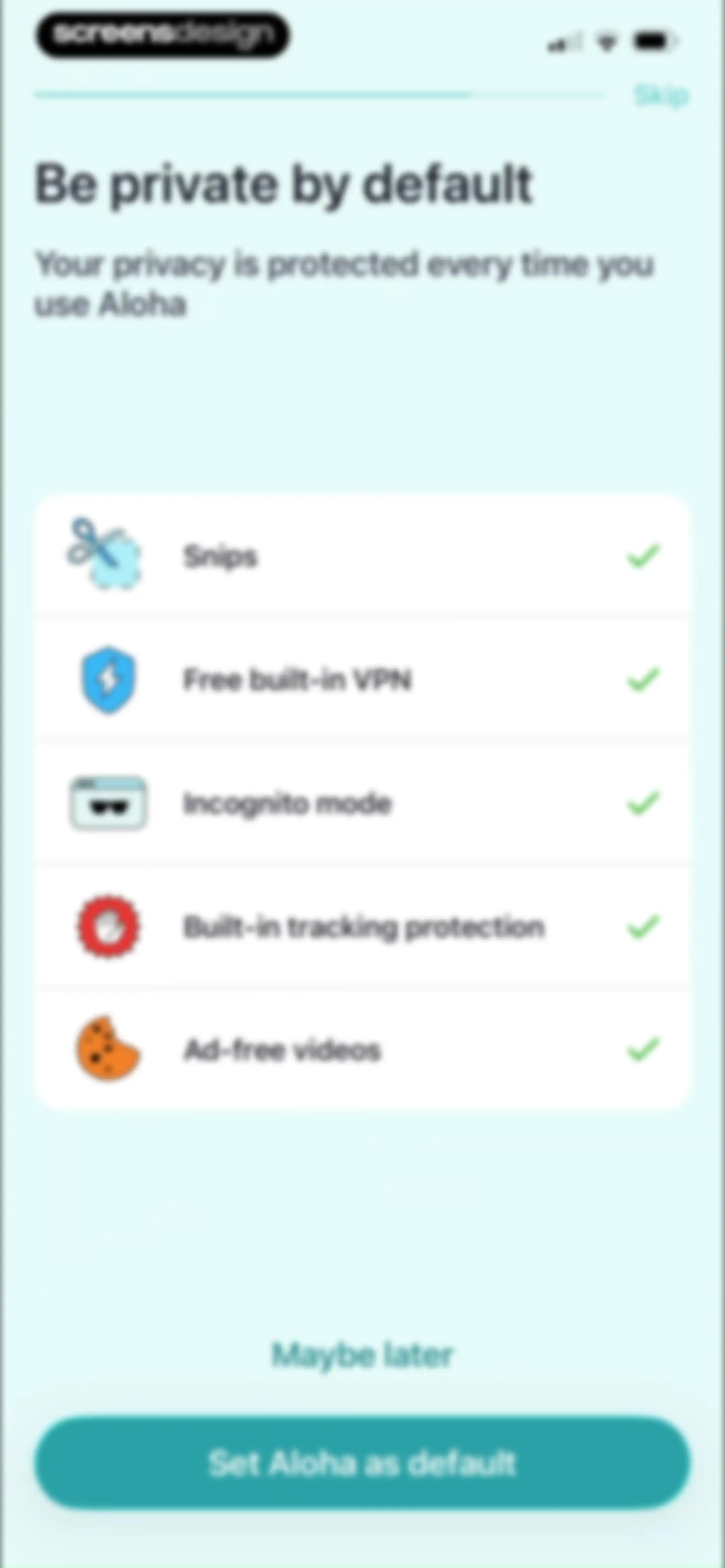 Aloha Browser – Private VPN screen 3