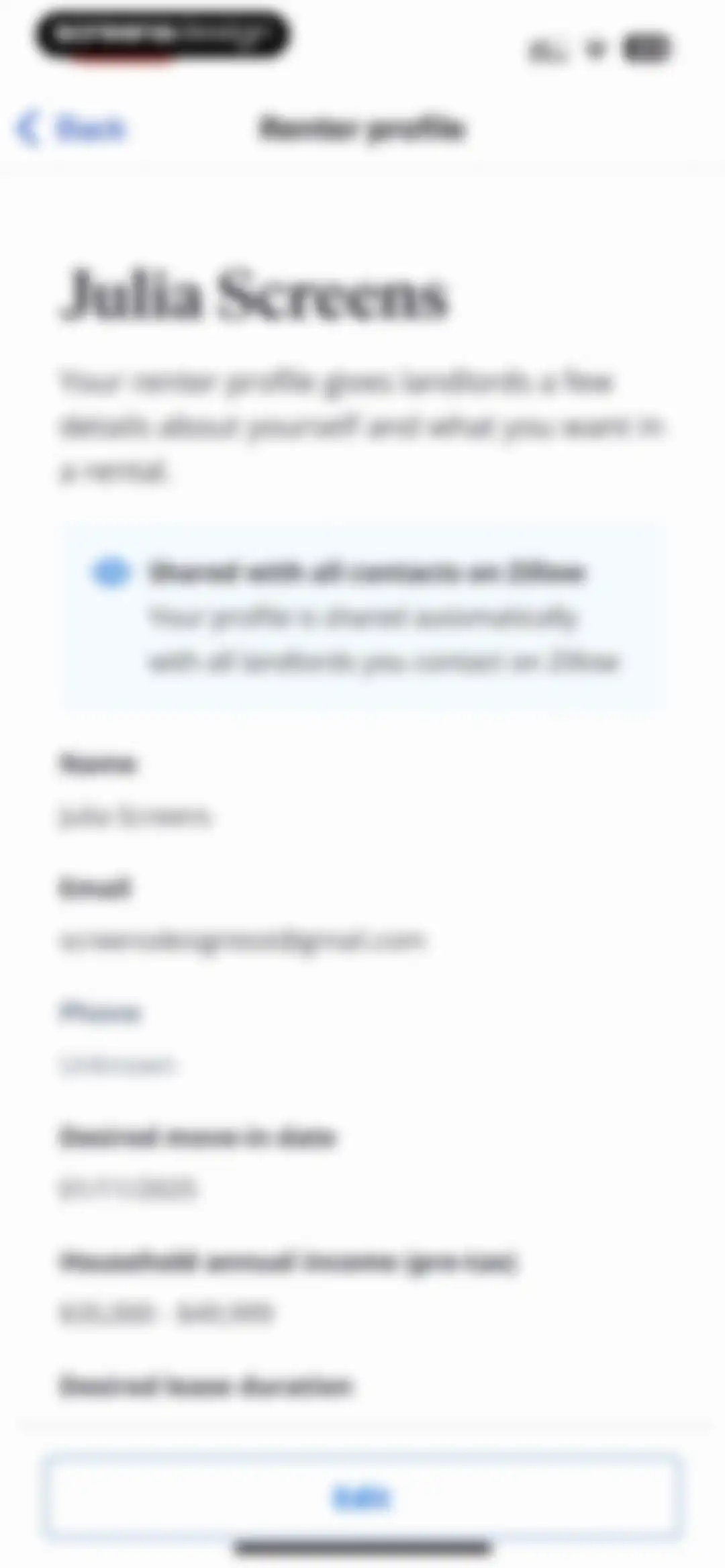 Zillow Real Estate & Rentals screen 187