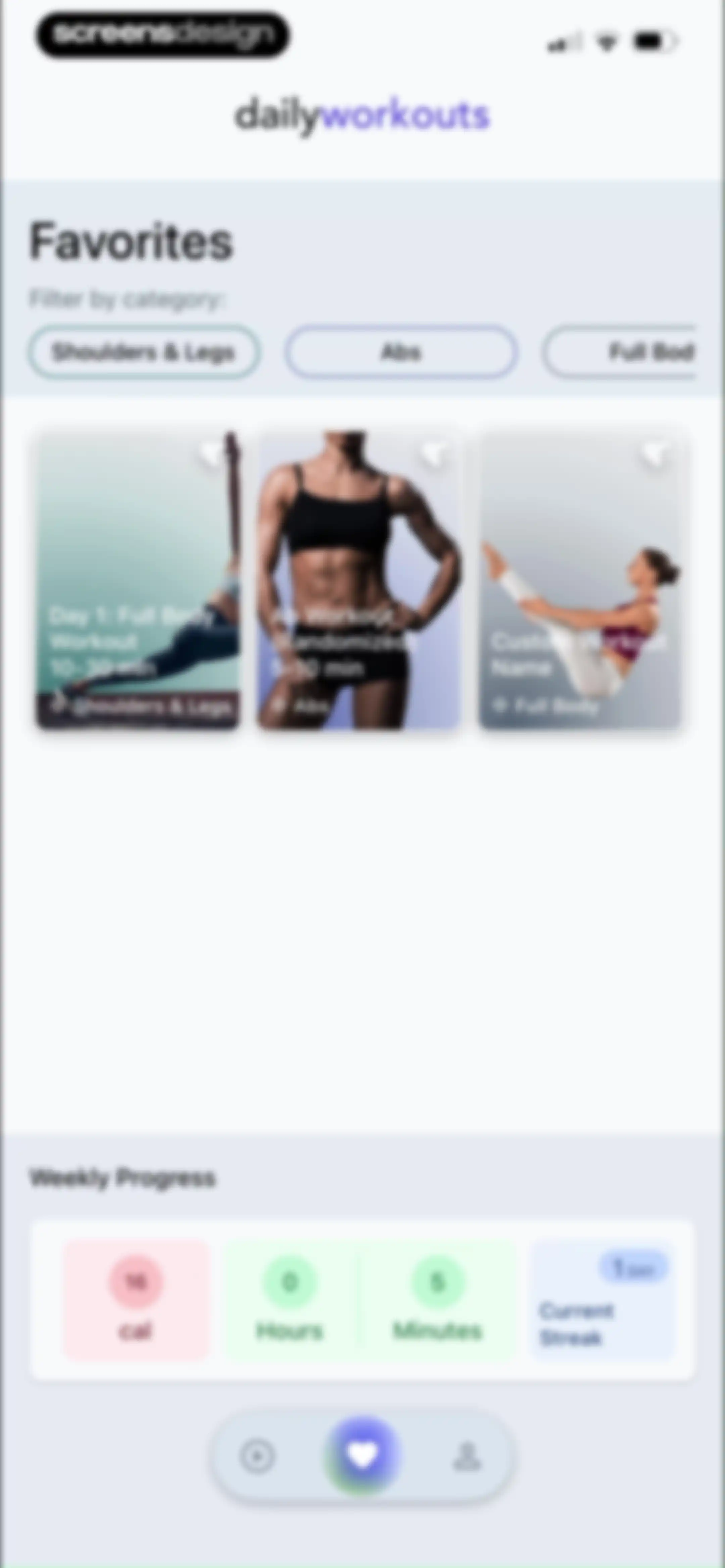 Daily Workouts - Home Fitness screen 39