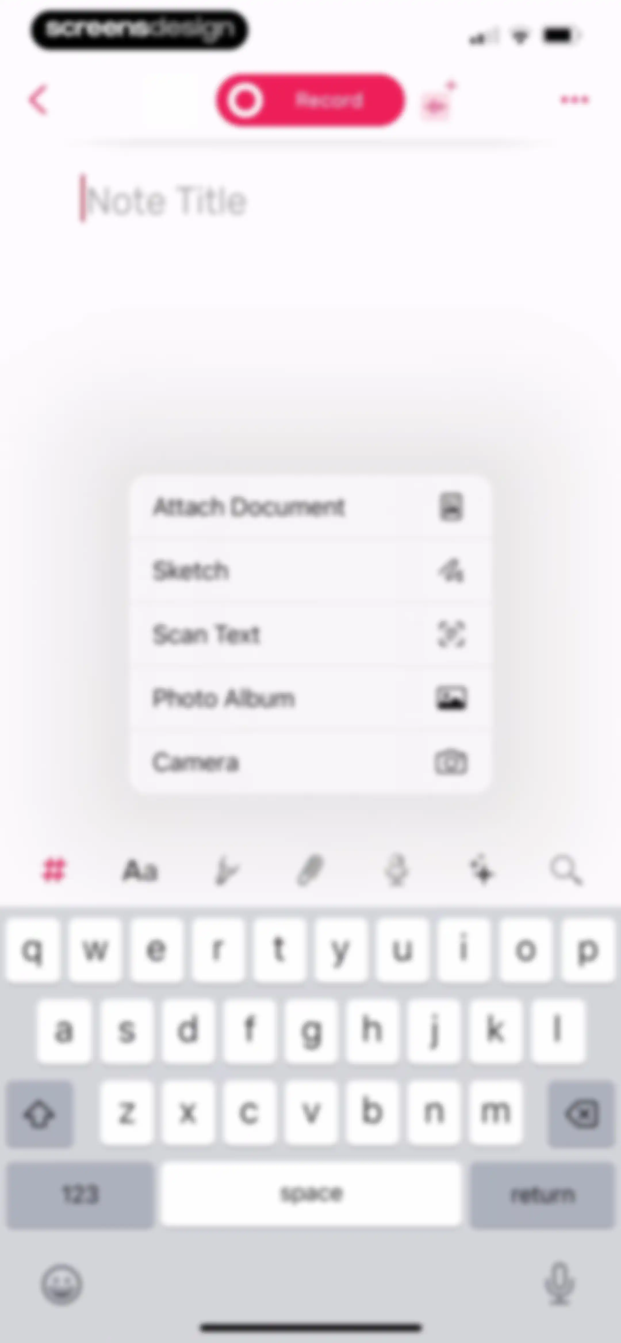 Noted: Record & AI Transcribe screen 82