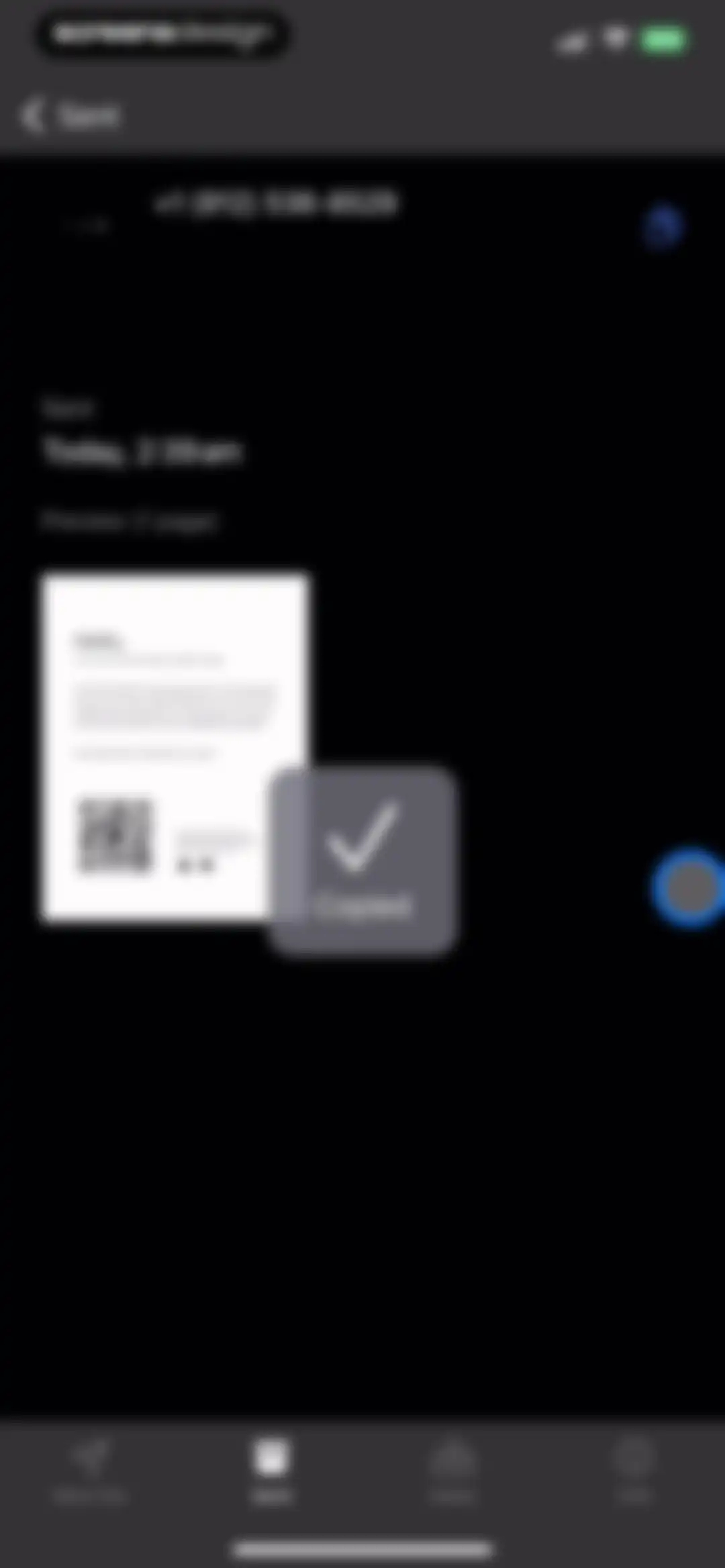 FAX from iPhone: Send Doc App screen 21