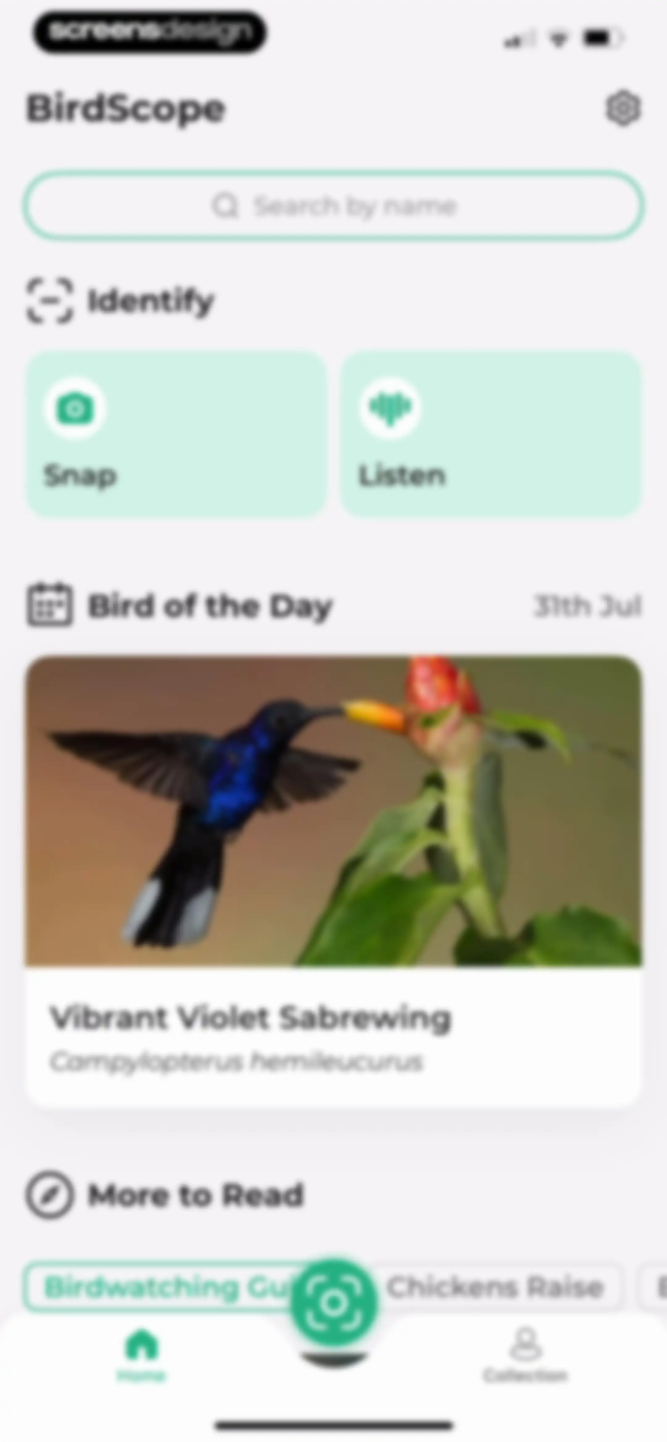 Bird Identifier: BirdScope screen 14