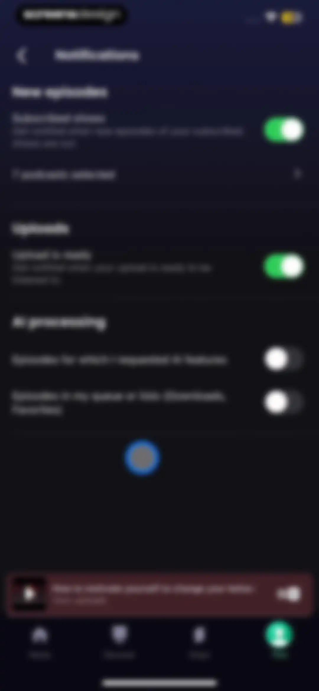 Snipd | AI Podcast Player screen 168