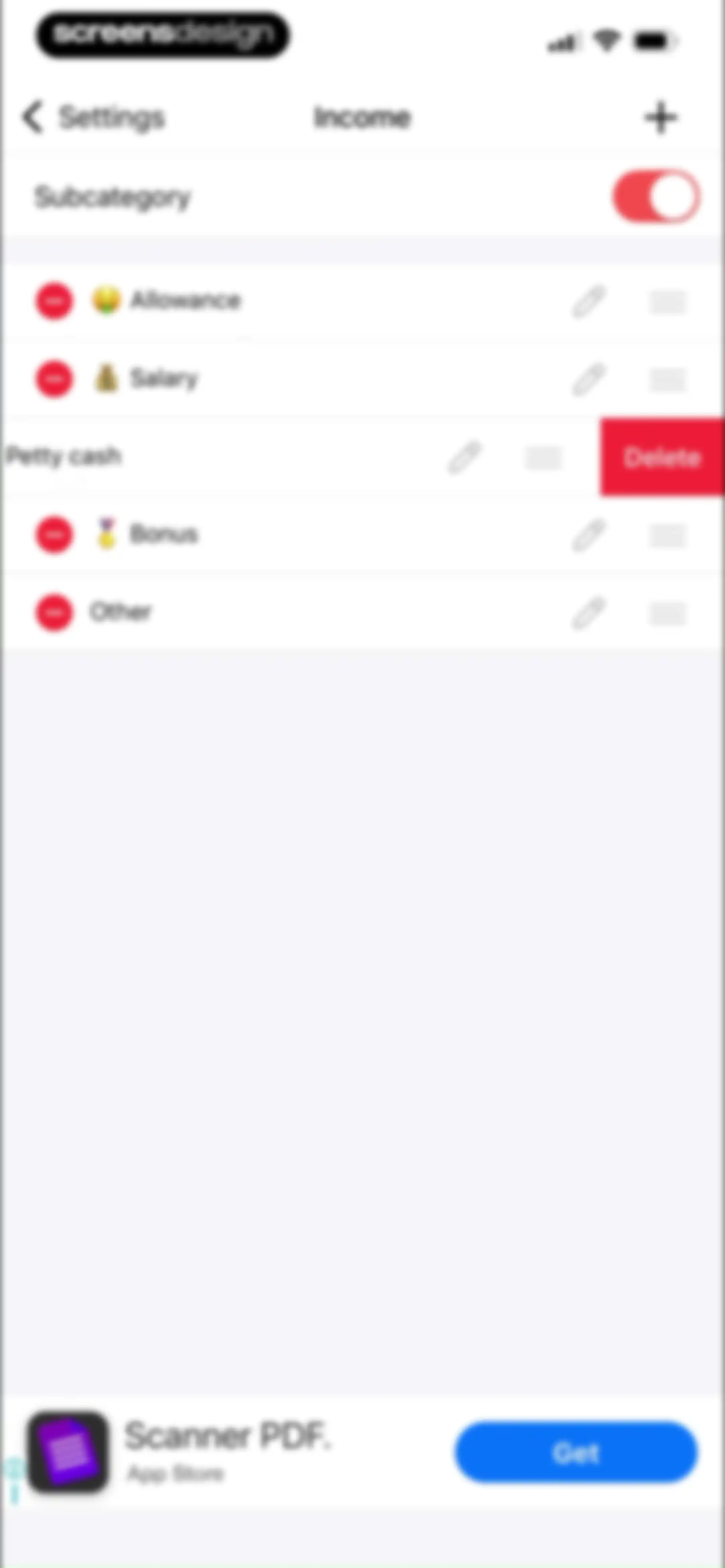 Money Manager Expense & Budget screen 96