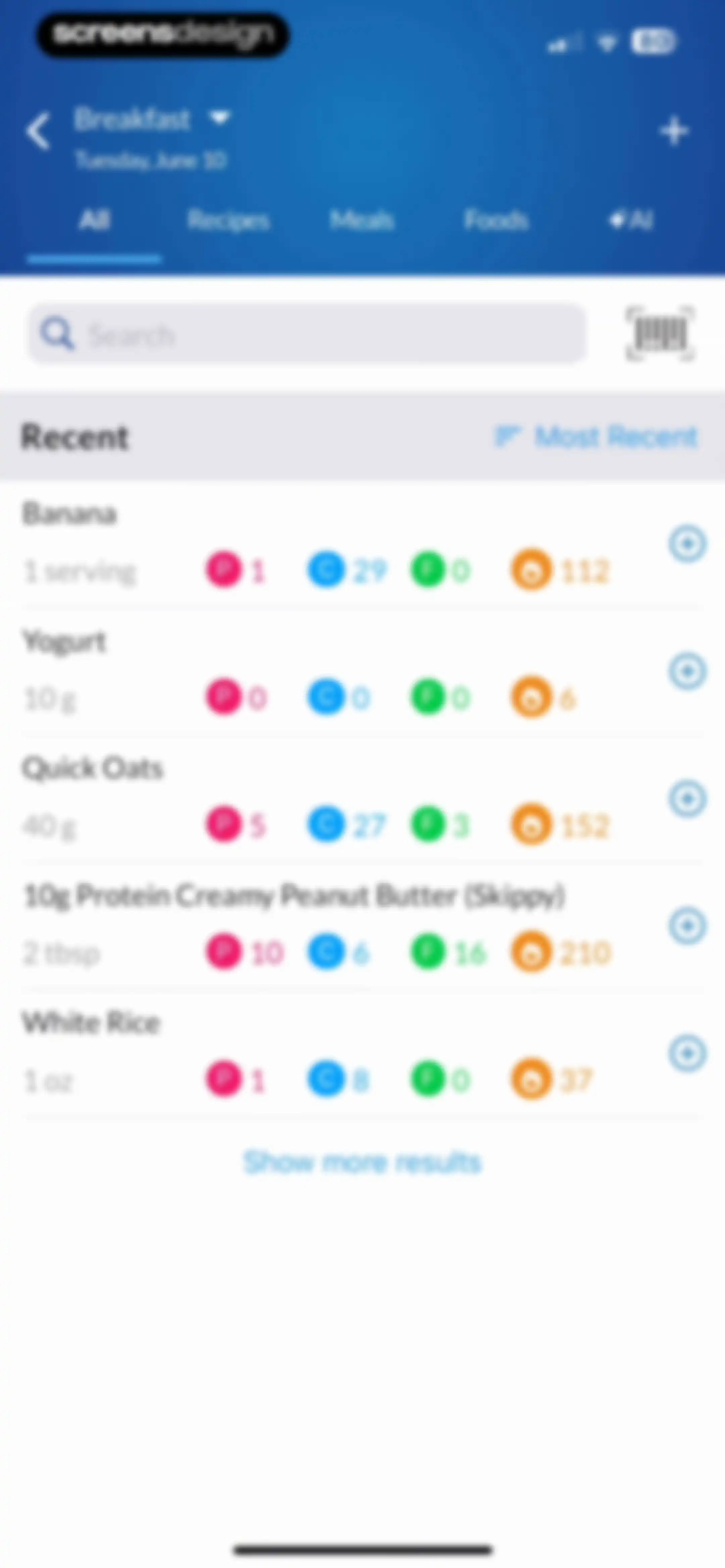MacrosFirst - Macro Tracker screen 55