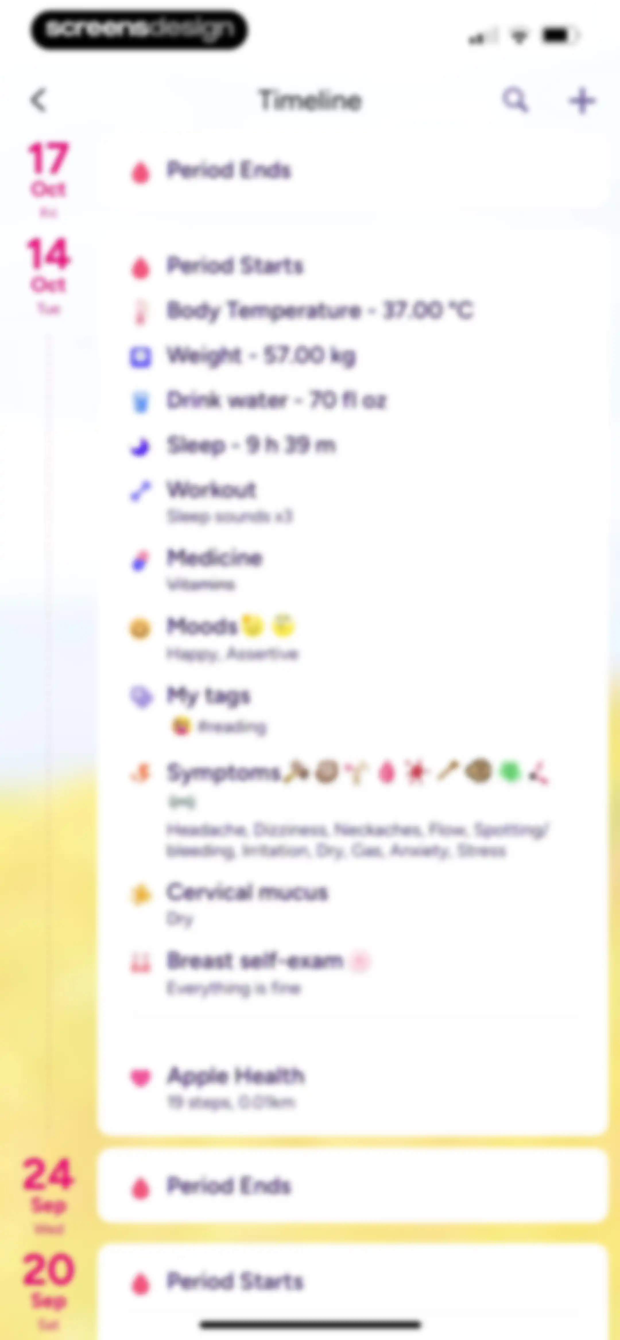 Period Tracker Period Calendar screen 162