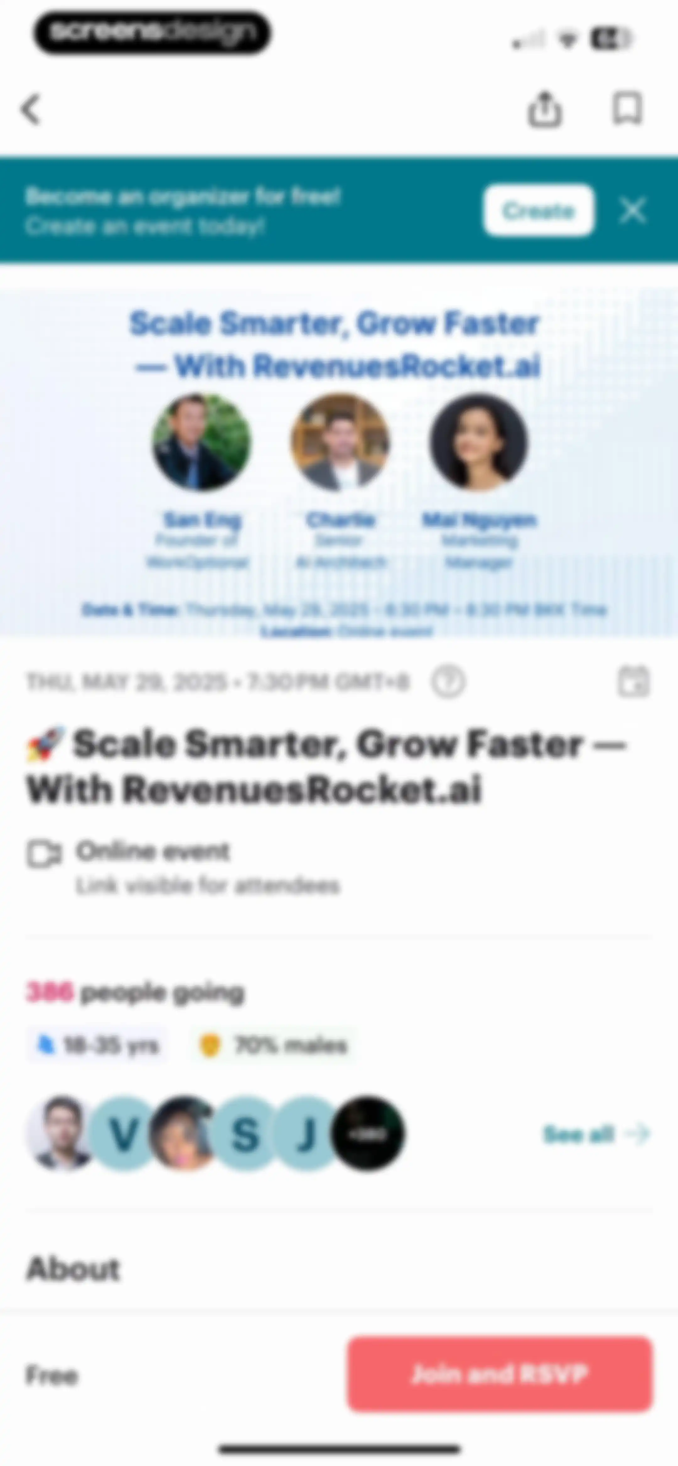 Meetup: Social Events & Groups screen 25