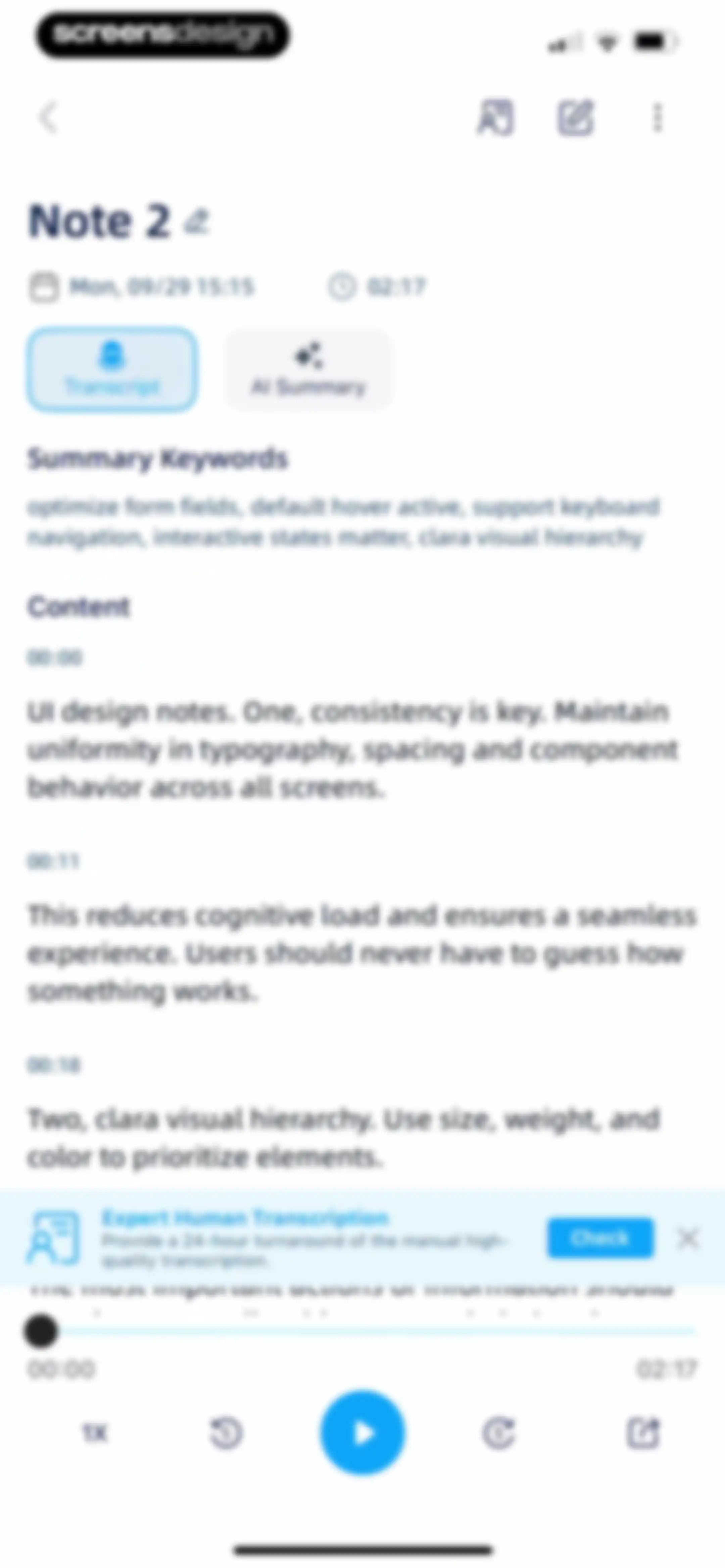 iTranscribe - Audio to Text screen 59
