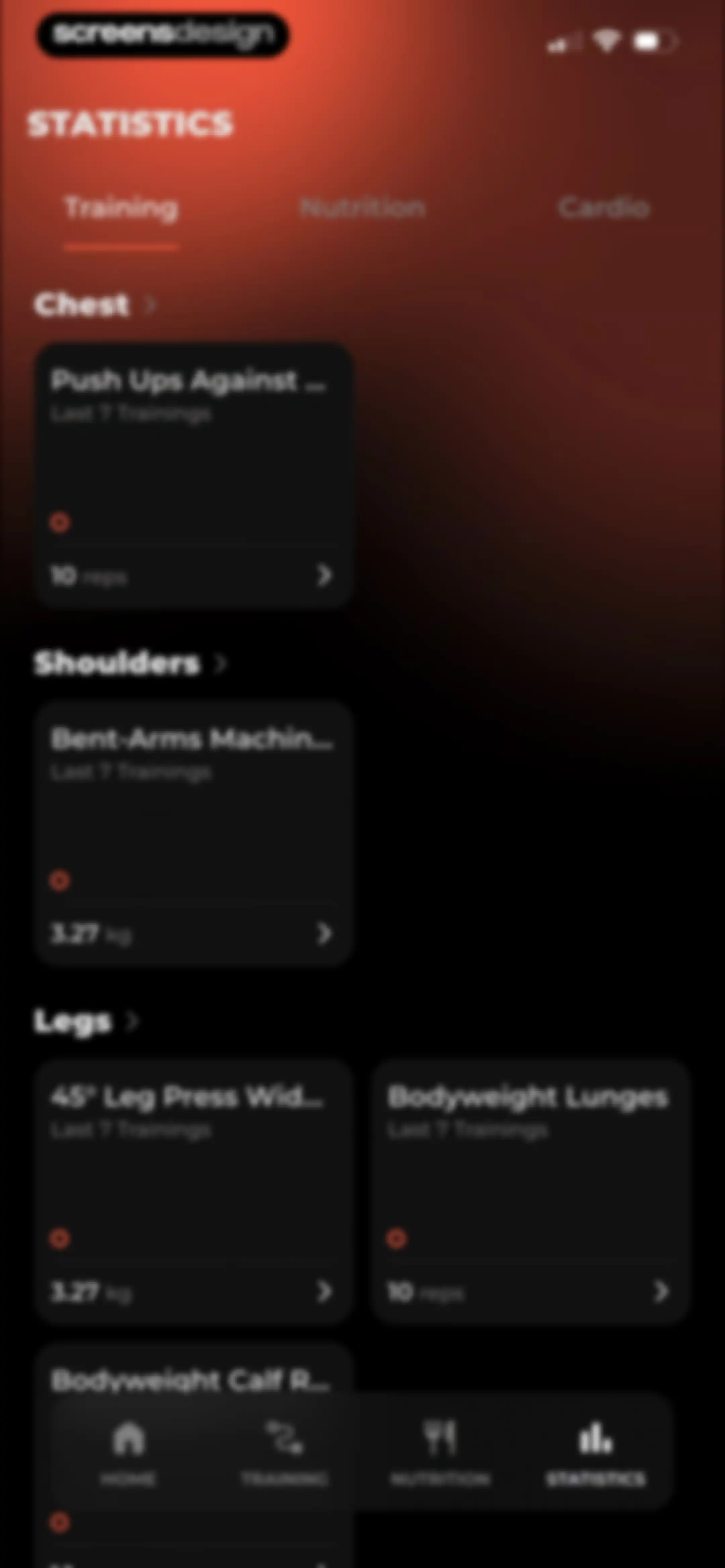 MCI - Personal Training AI screen 175