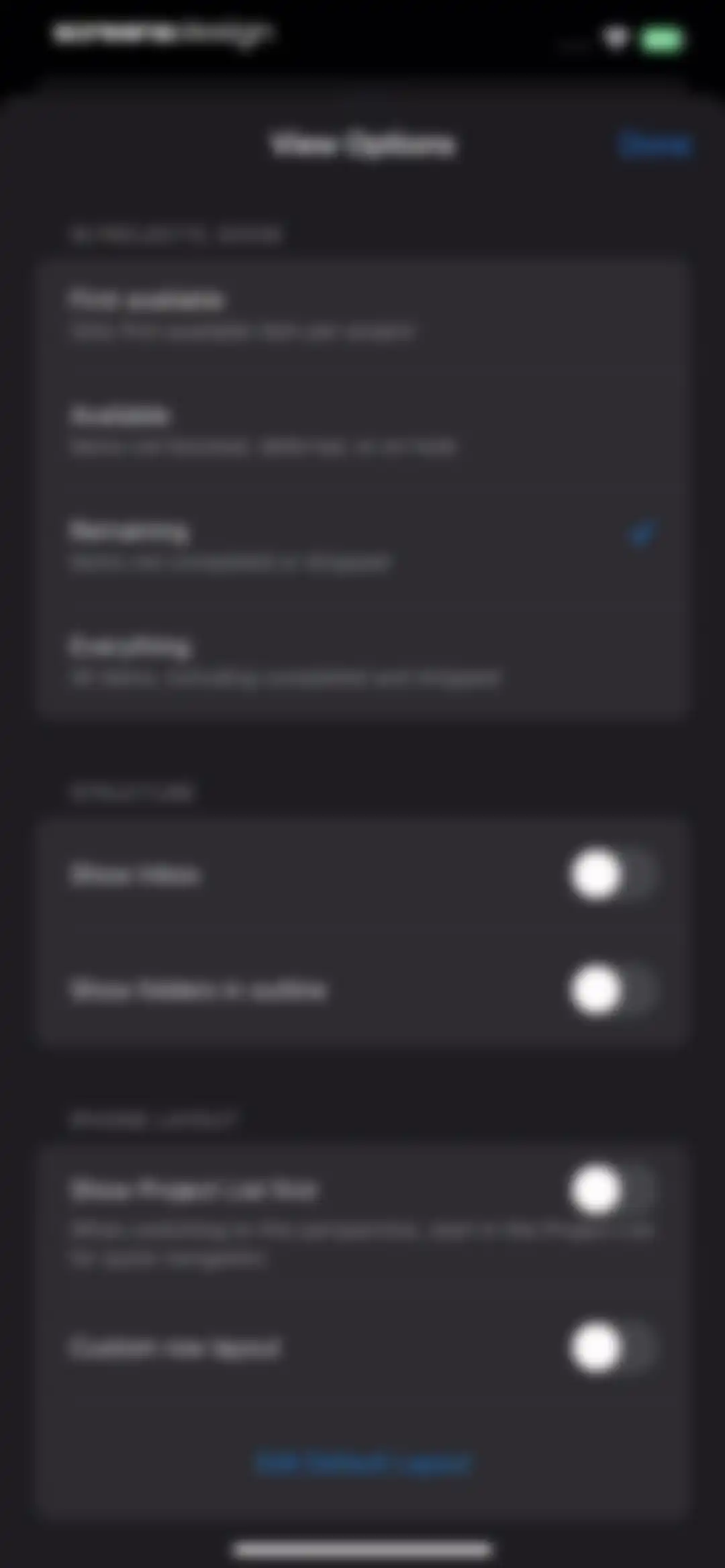 OmniFocus 4 screen 31