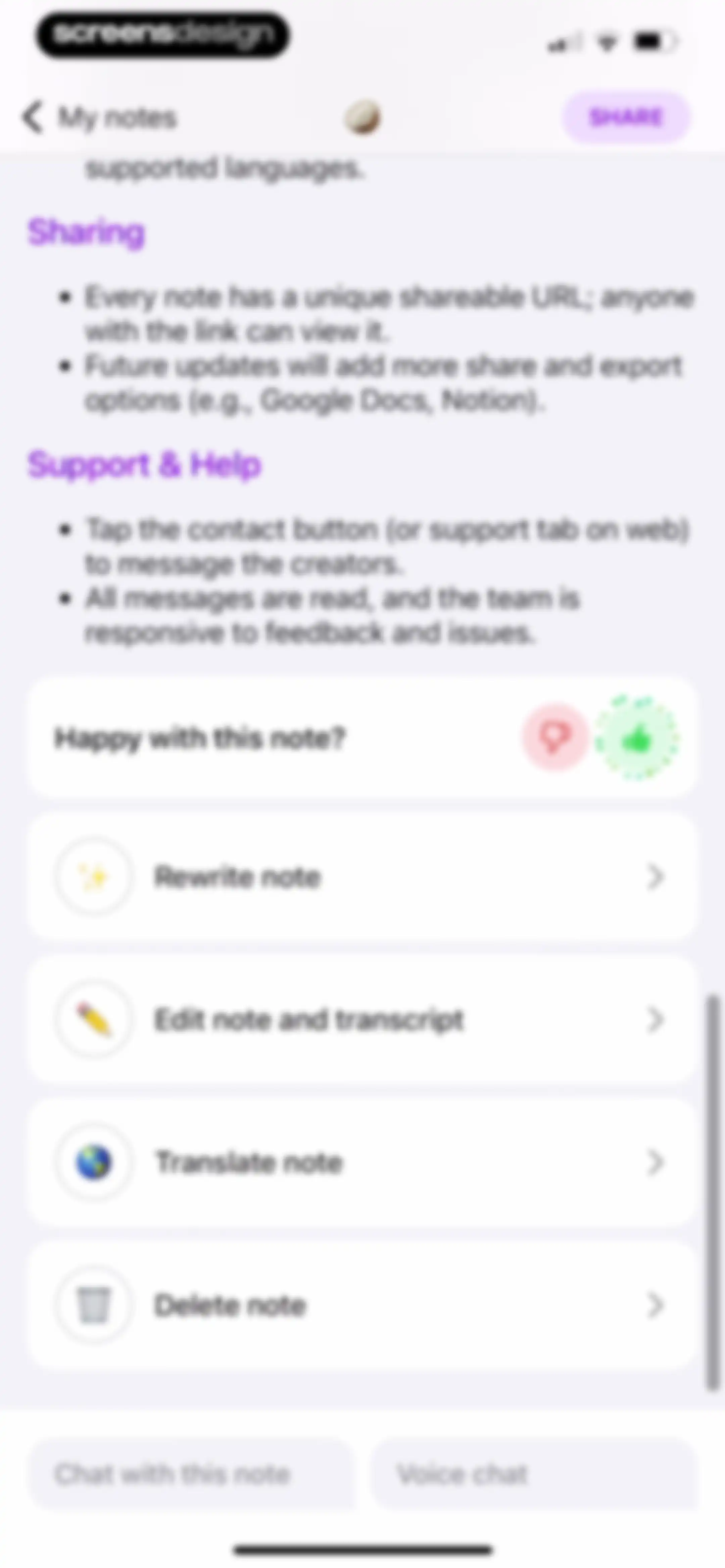 Coconote - AI Note Taker screen 107
