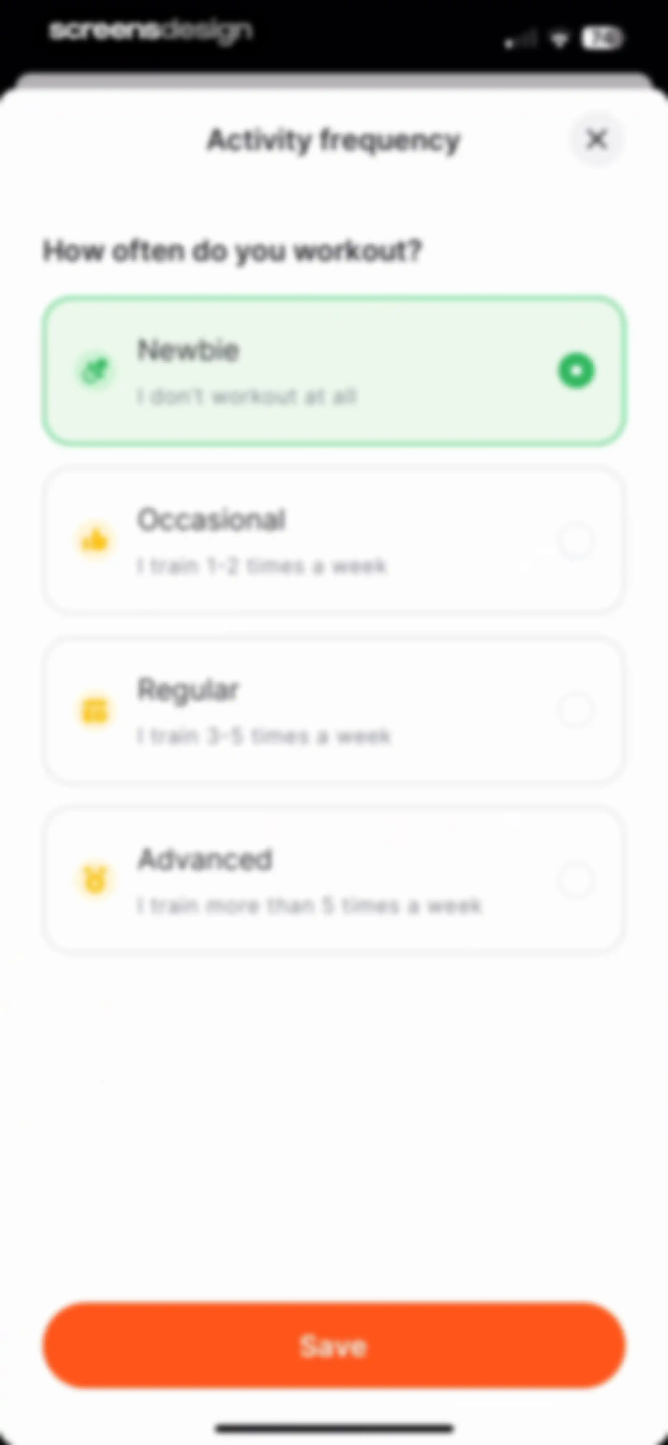 Fitself: Fitness and Fasting screen 102