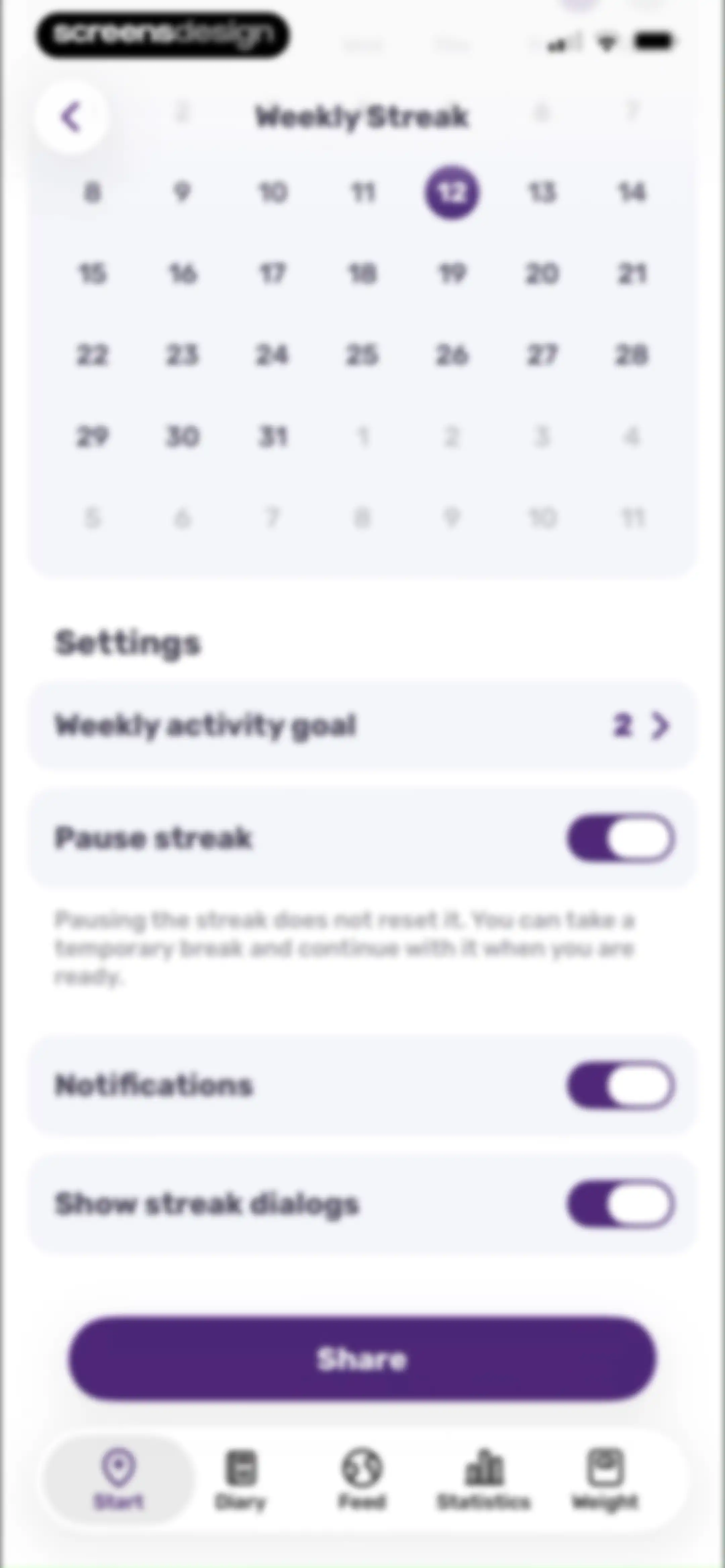 Running Tracker App – FITAPP screen 71
