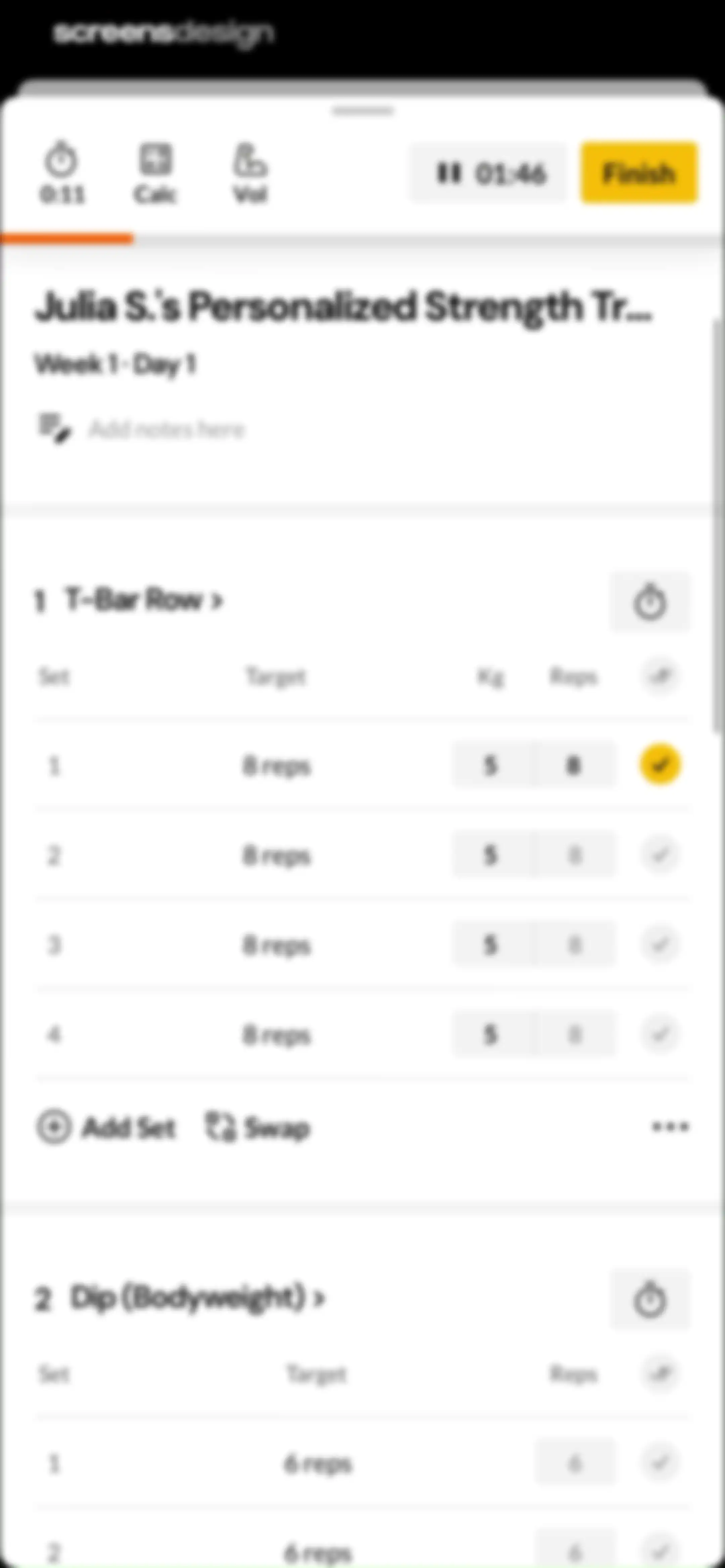 Boostcamp: Workout Programs screen 69
