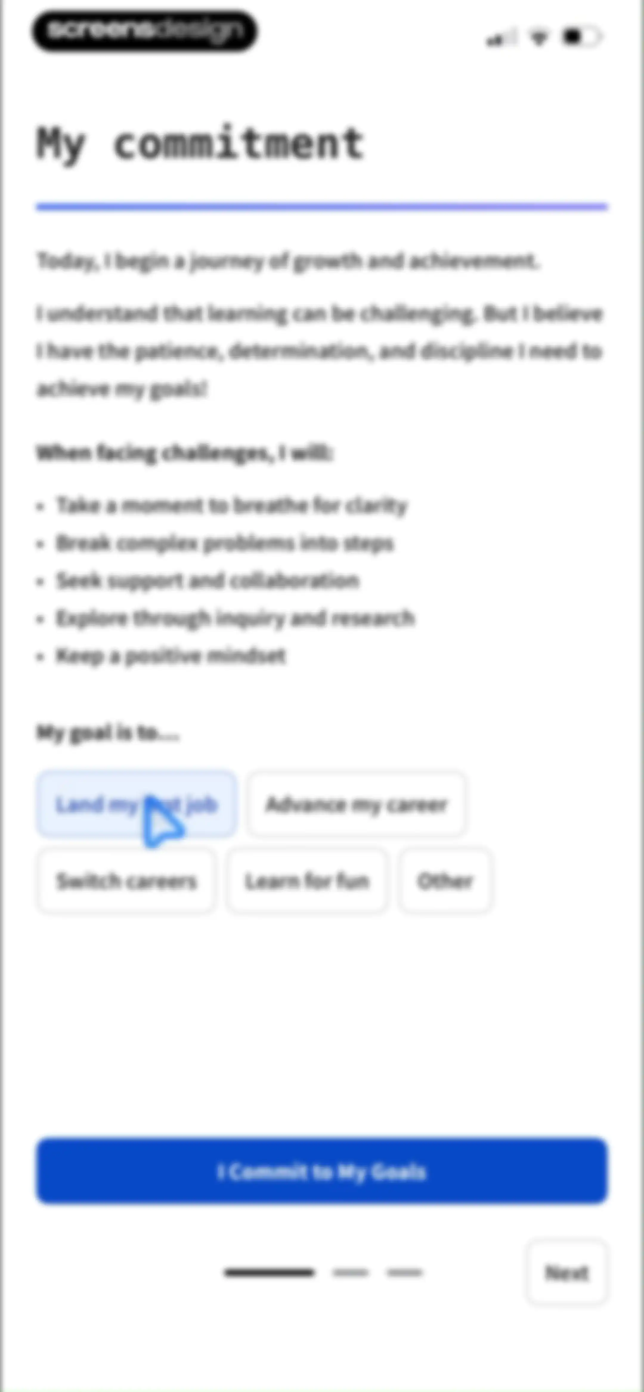 Coursera: Grow your career screen 18