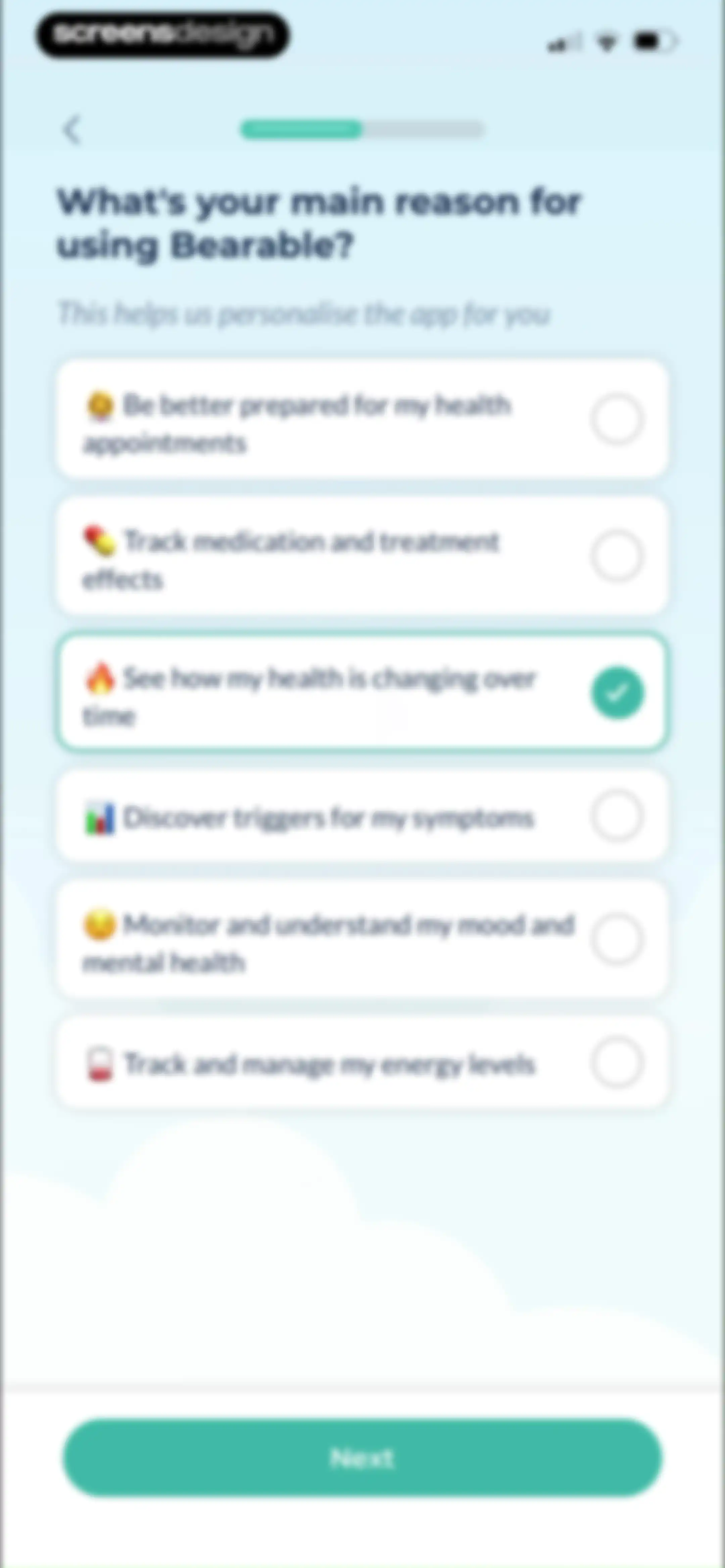 Bearable - Symptom Tracker screen 18