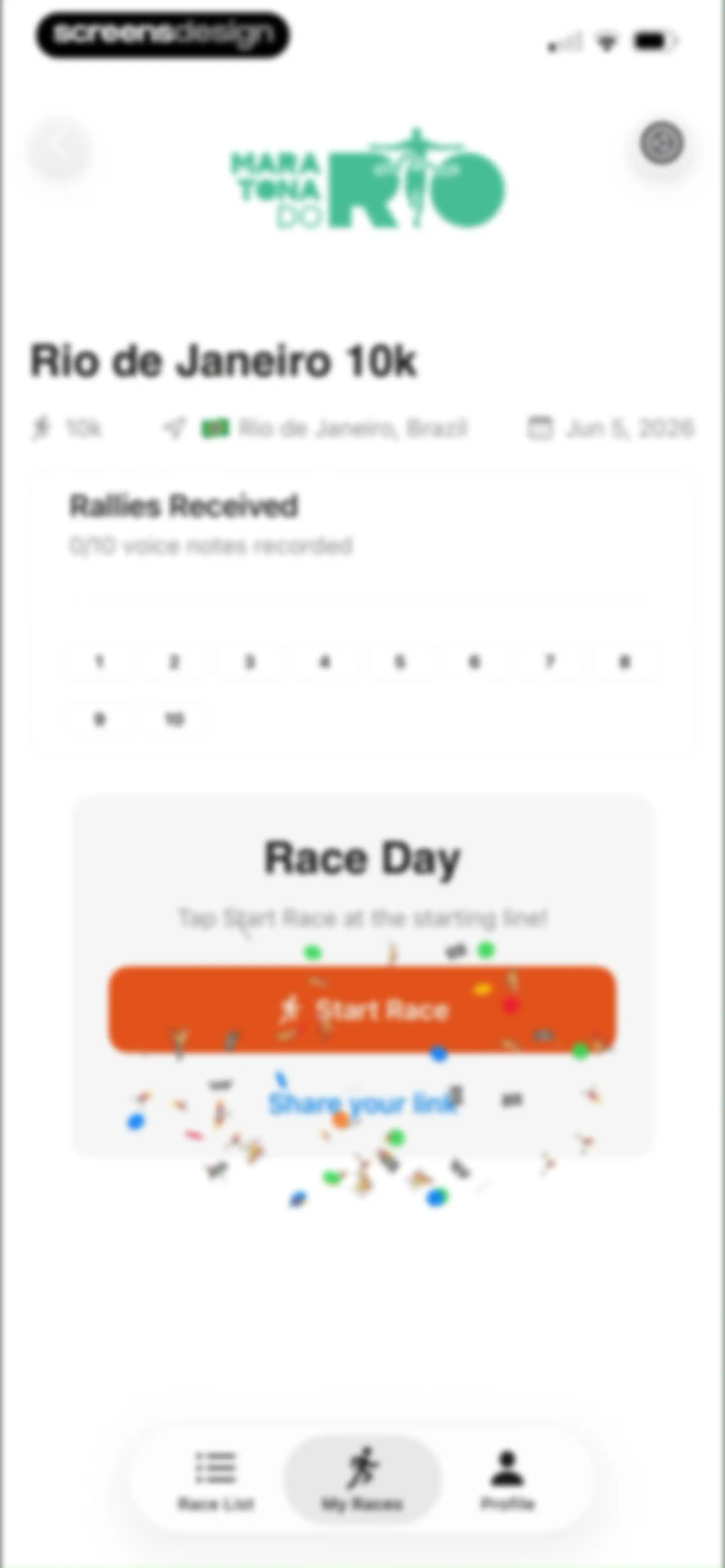 Rally: Voice Notes on Race Day screen 36