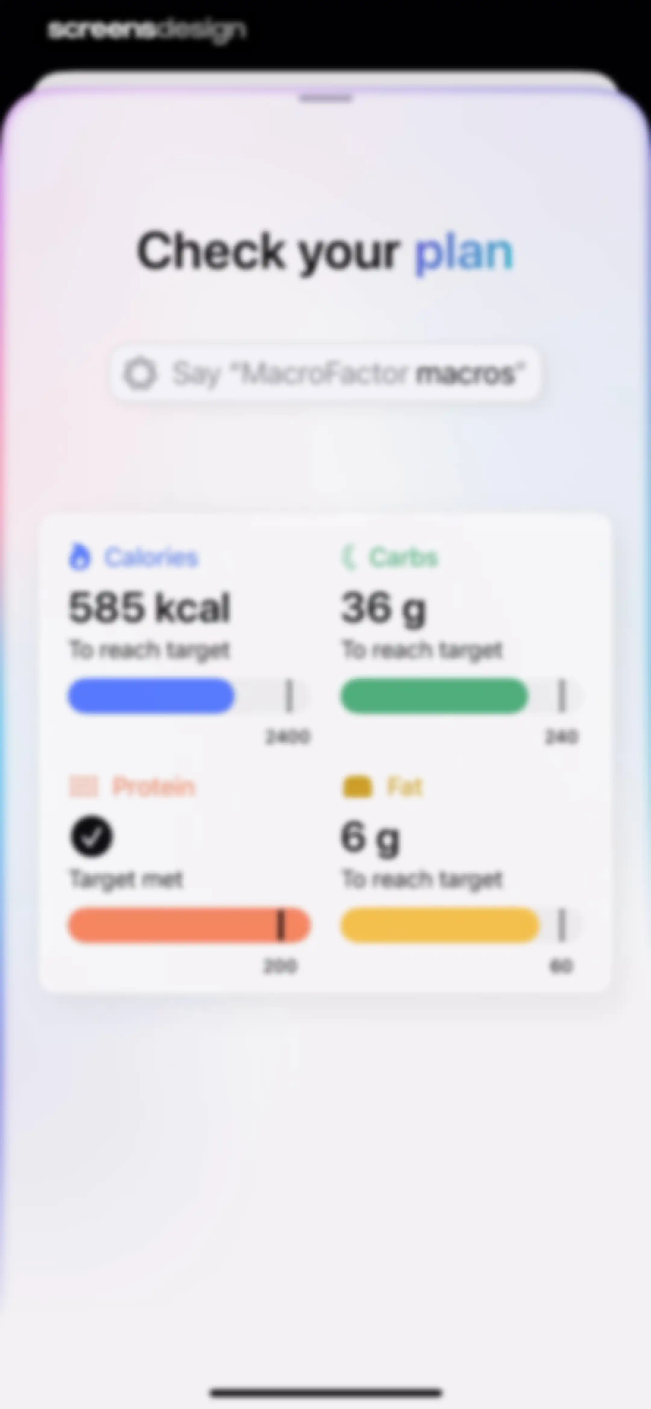 MacroFactor - Macro Tracker screen 291