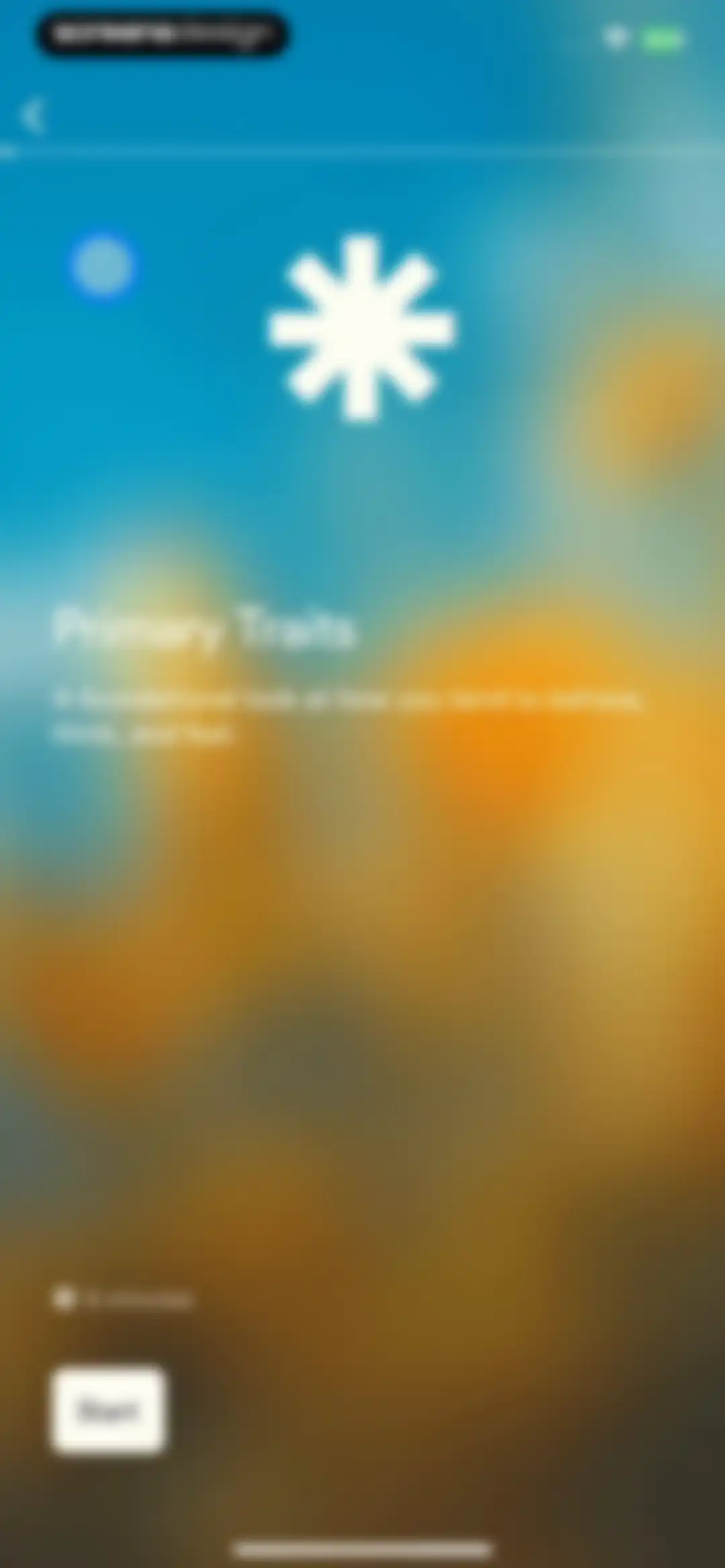 Dimensional: Personality Test screen 120