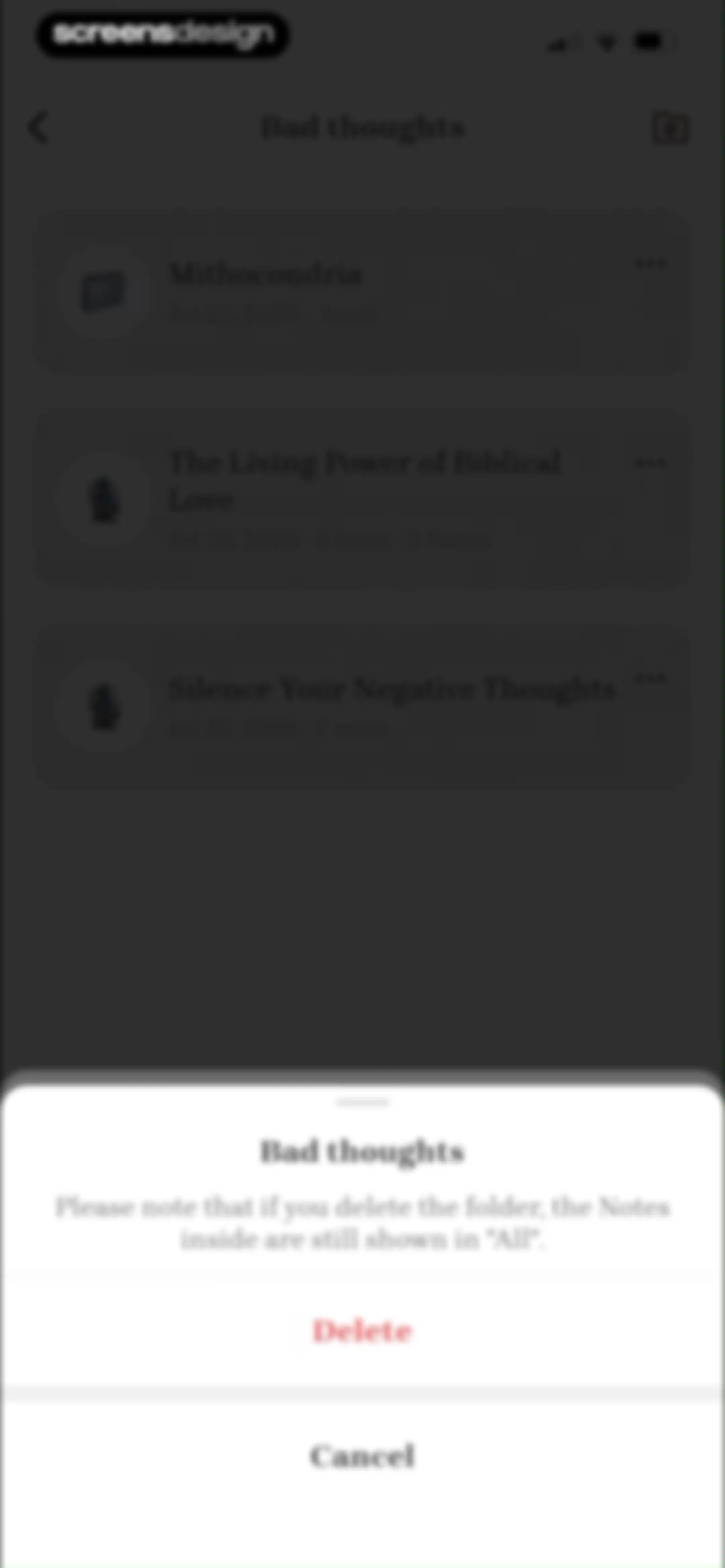 Bible Note: Sermon Notes screen 93