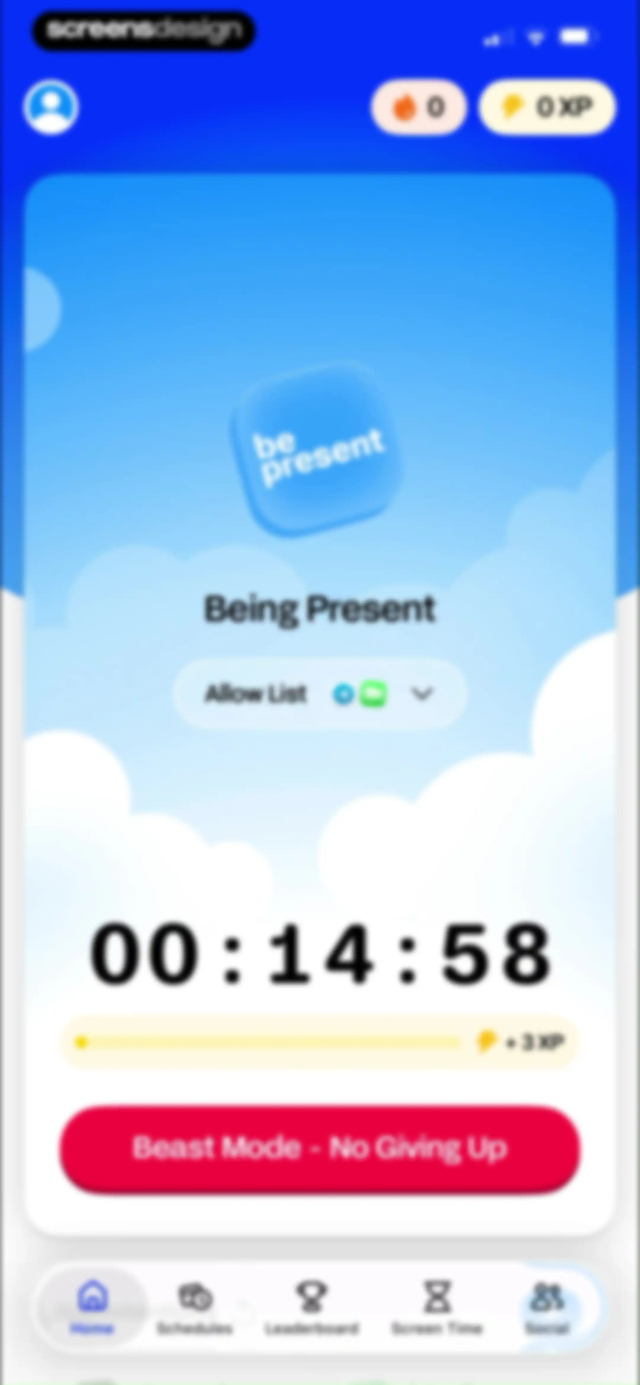 BePresent: Screen Time Control screen 71