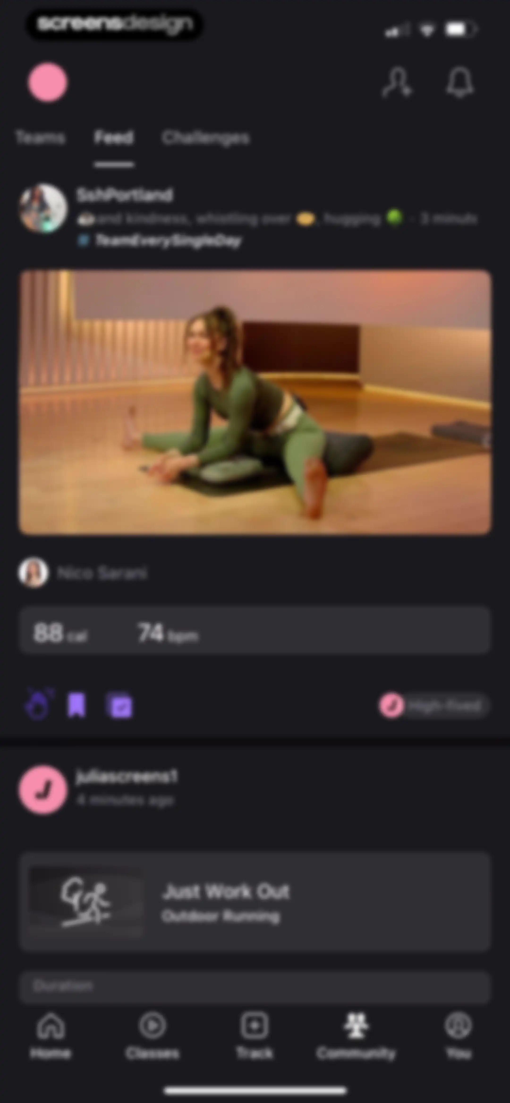 Peloton: Fitness & Workouts screen 211