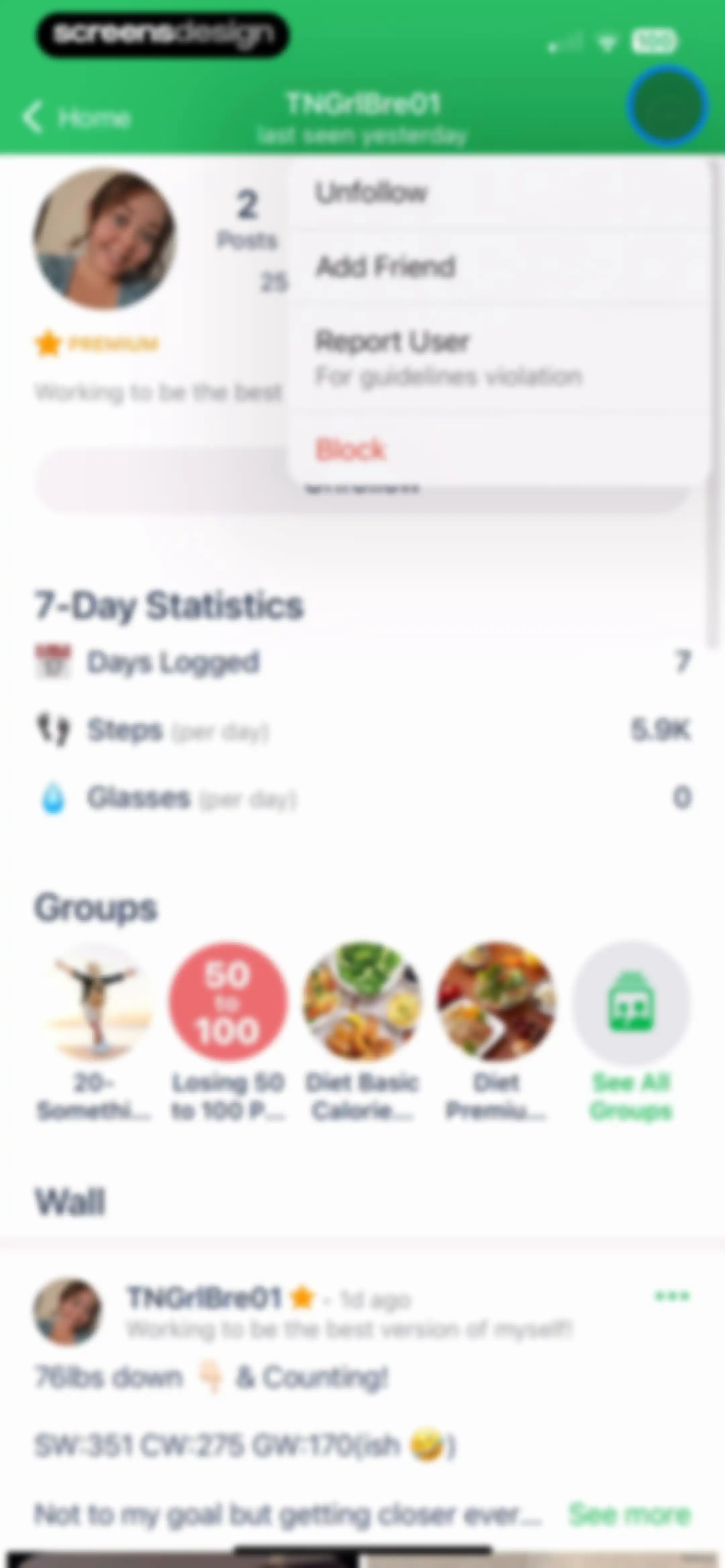 Calorie Counter - MyNetDiary screen 227