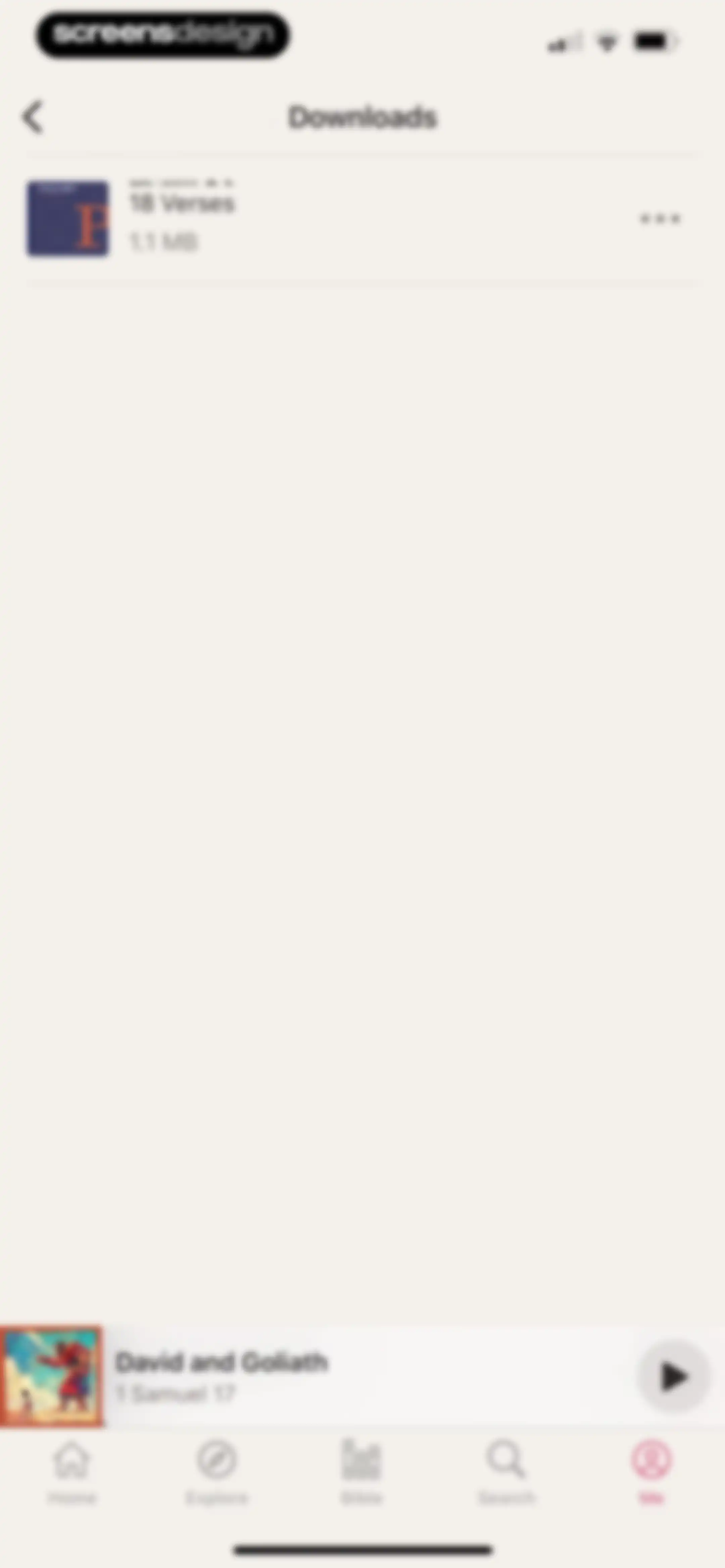 Dwell: Audio Bible screen 97