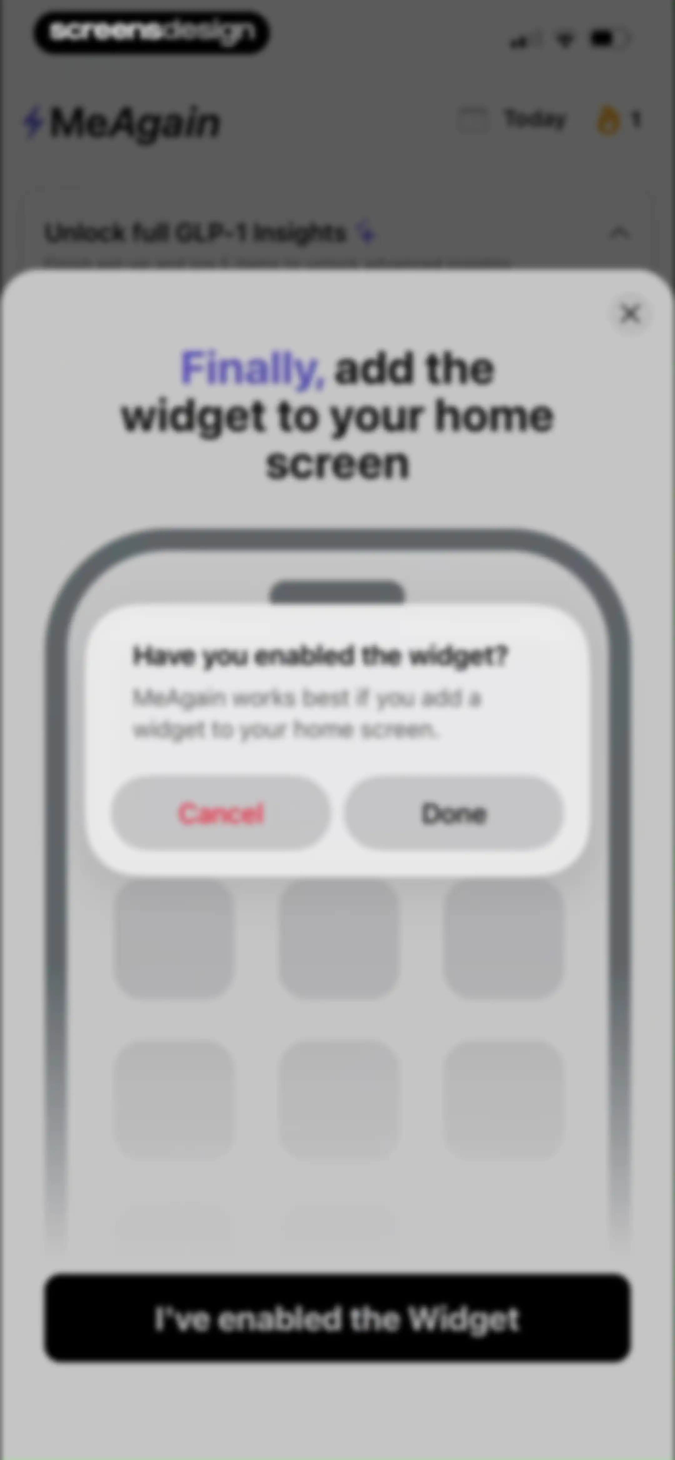 MeAgain: GLP-1 Tracker App screen 46