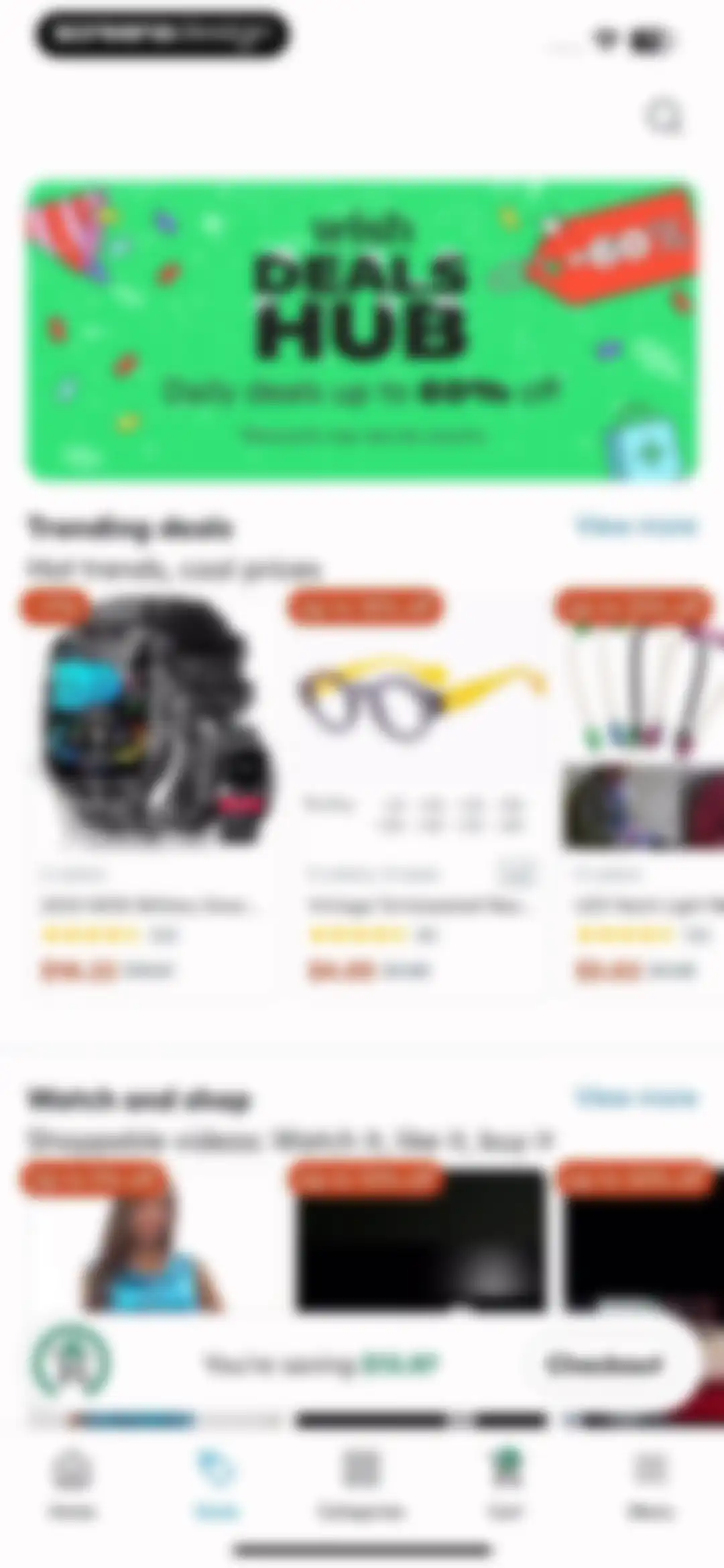 Wish: Shop and Save screen 96