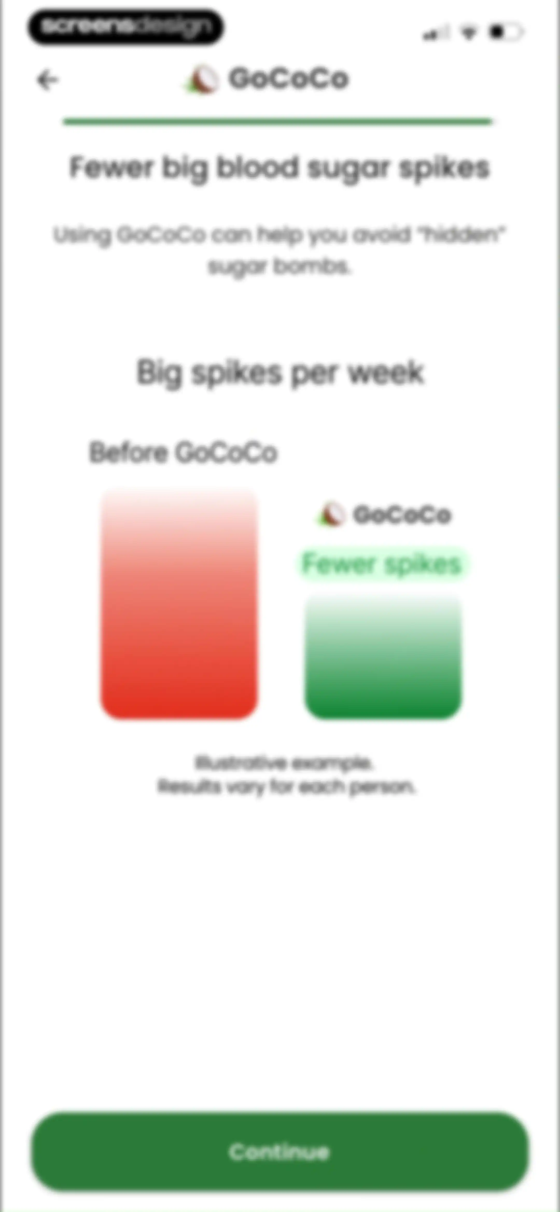 Diabetes food tracker - Gococo screen 53