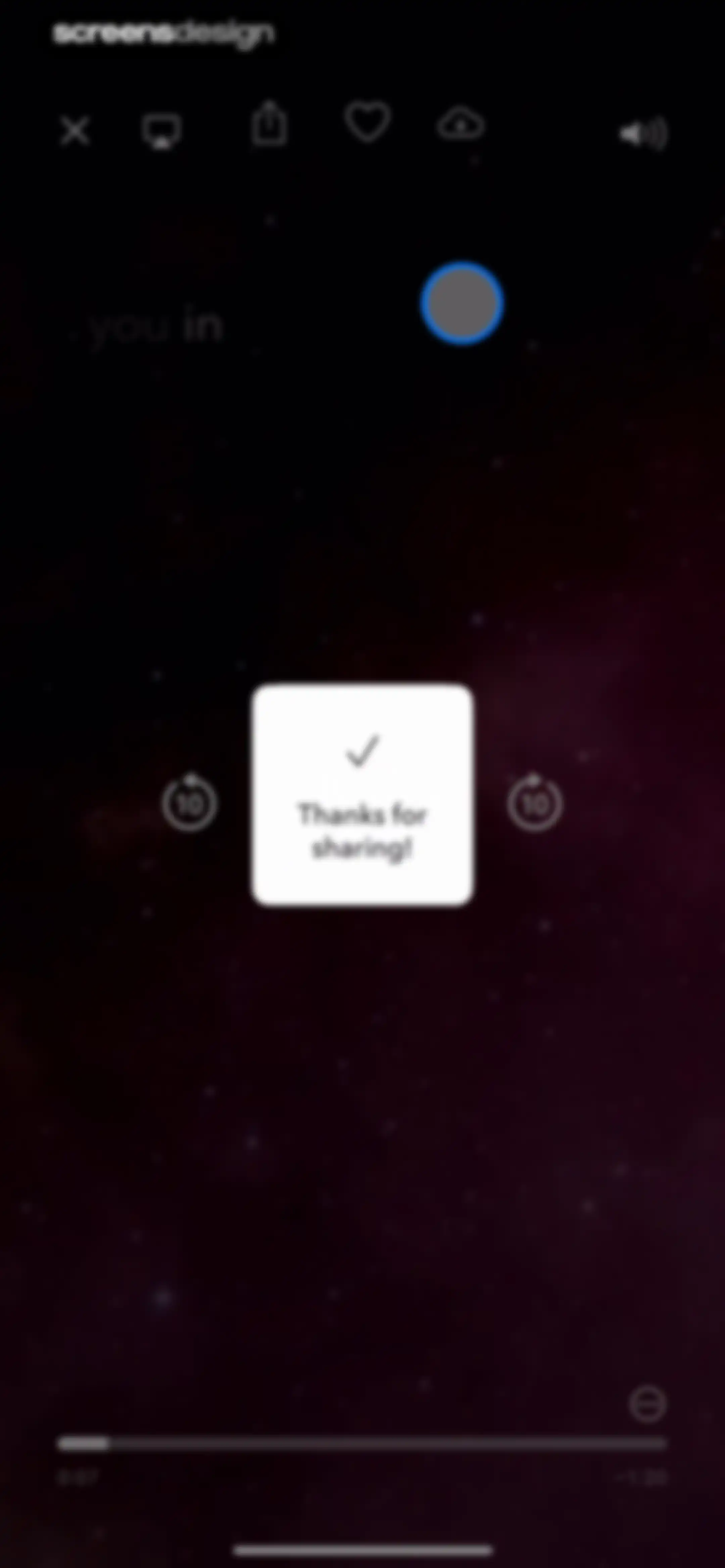 Calm screen 25