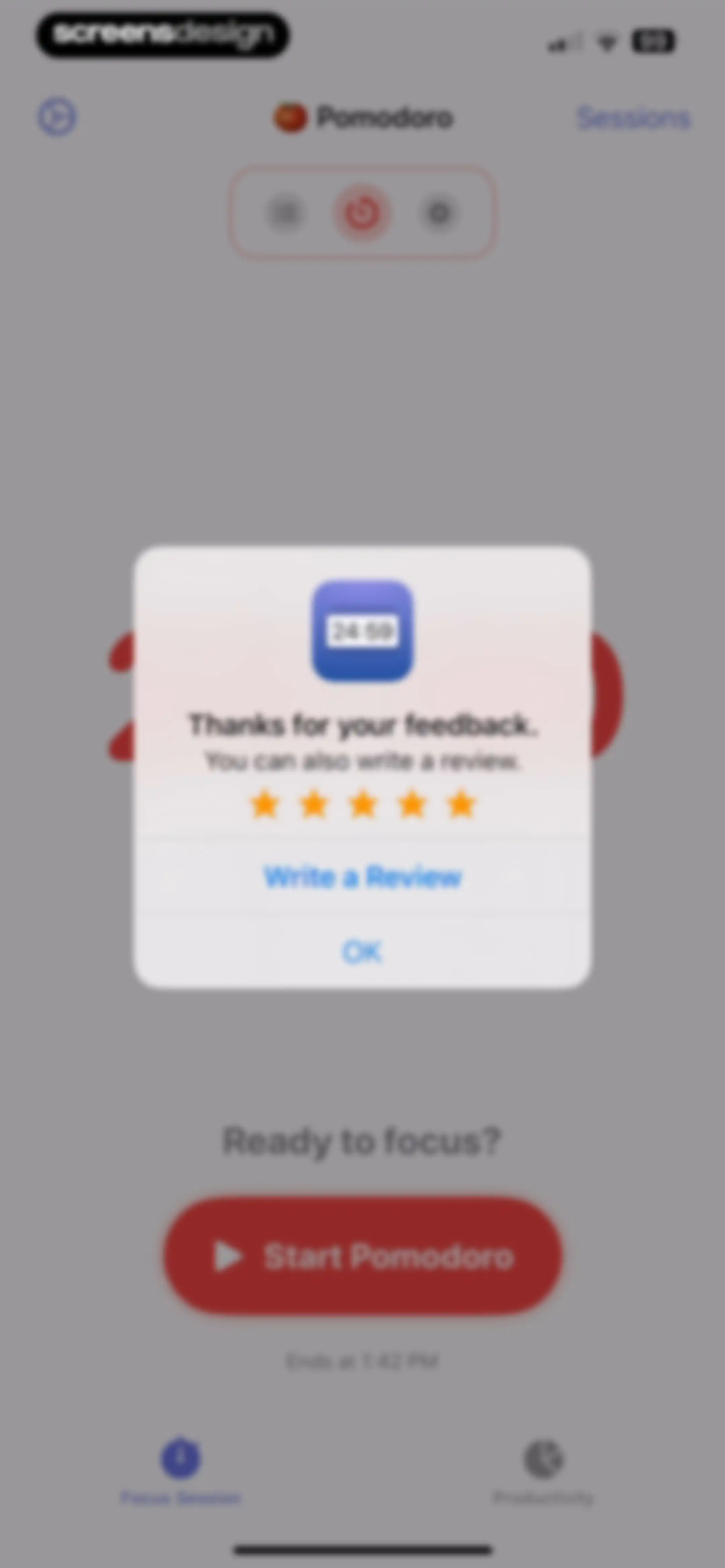 Focused Work - Pomodoro Timer screen 23