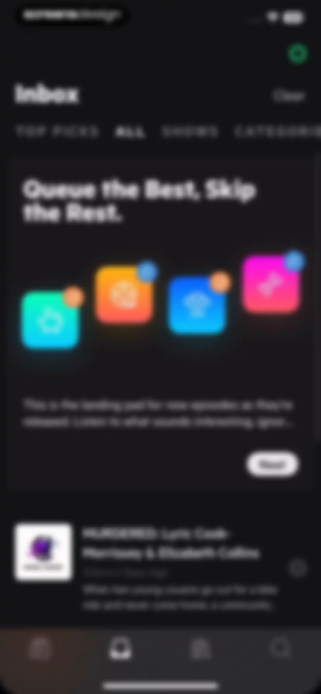 Castro: Podcast App & Player screen 12