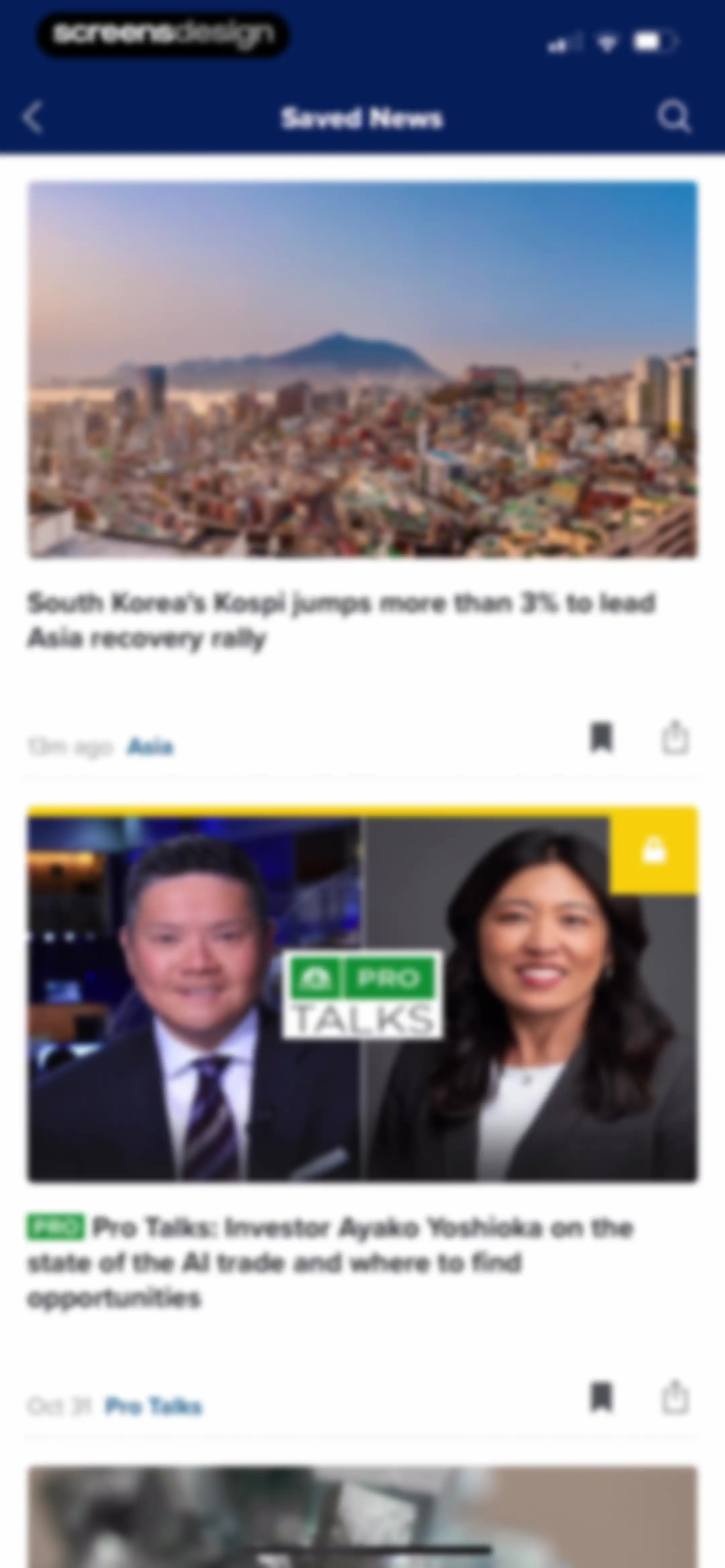 CNBC: Stock Market & Business screen 64