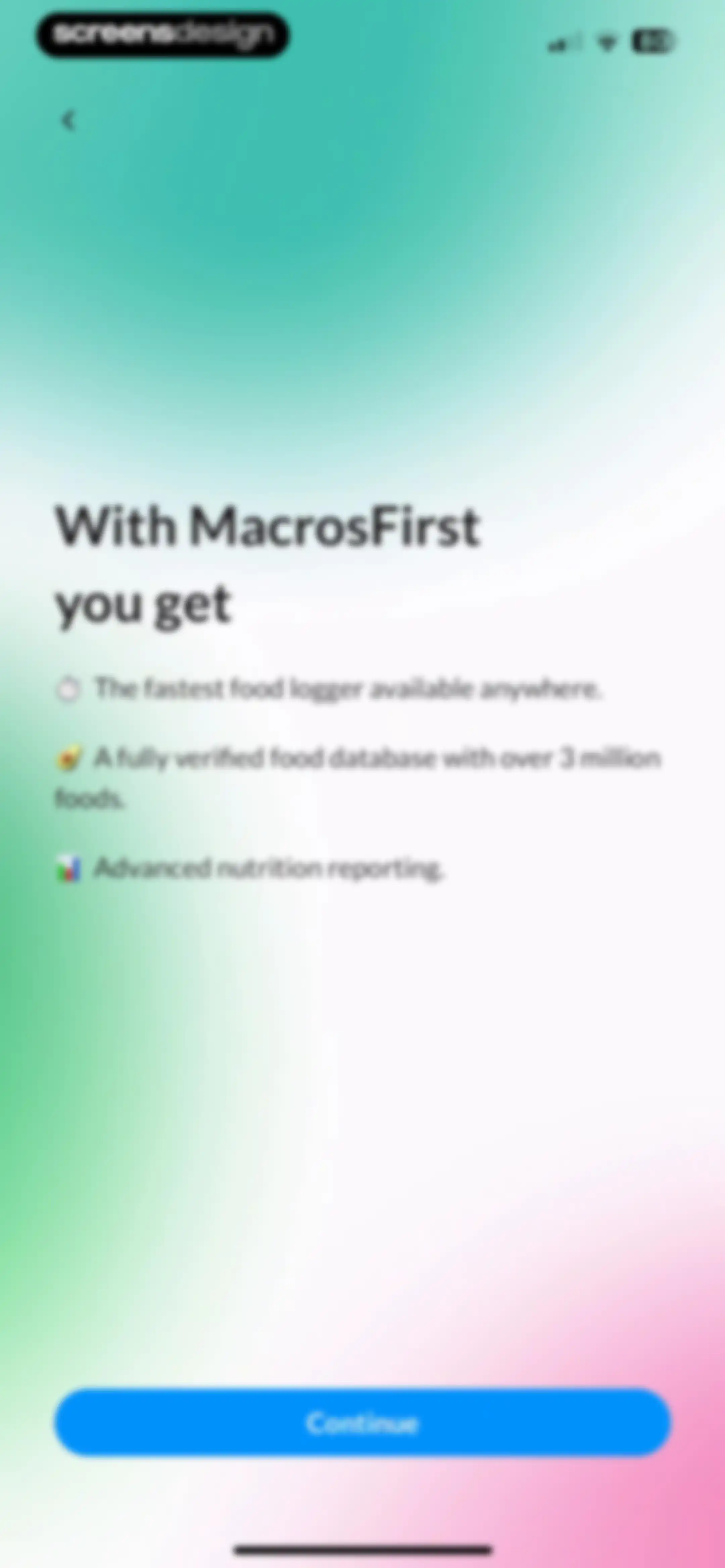 MacrosFirst - Macro Tracker screen 5