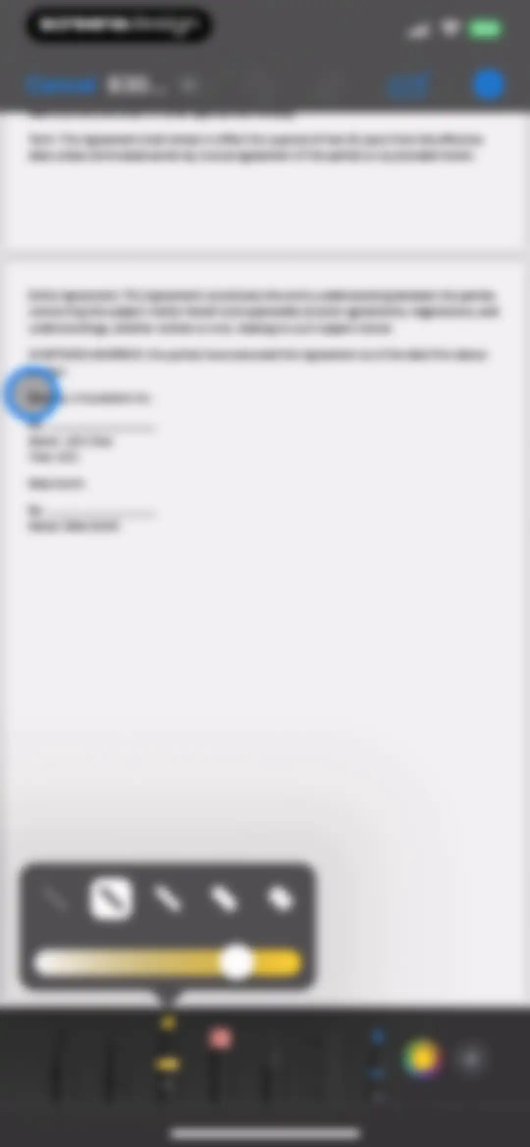 FAX from iPhone - Send Doc screen 9