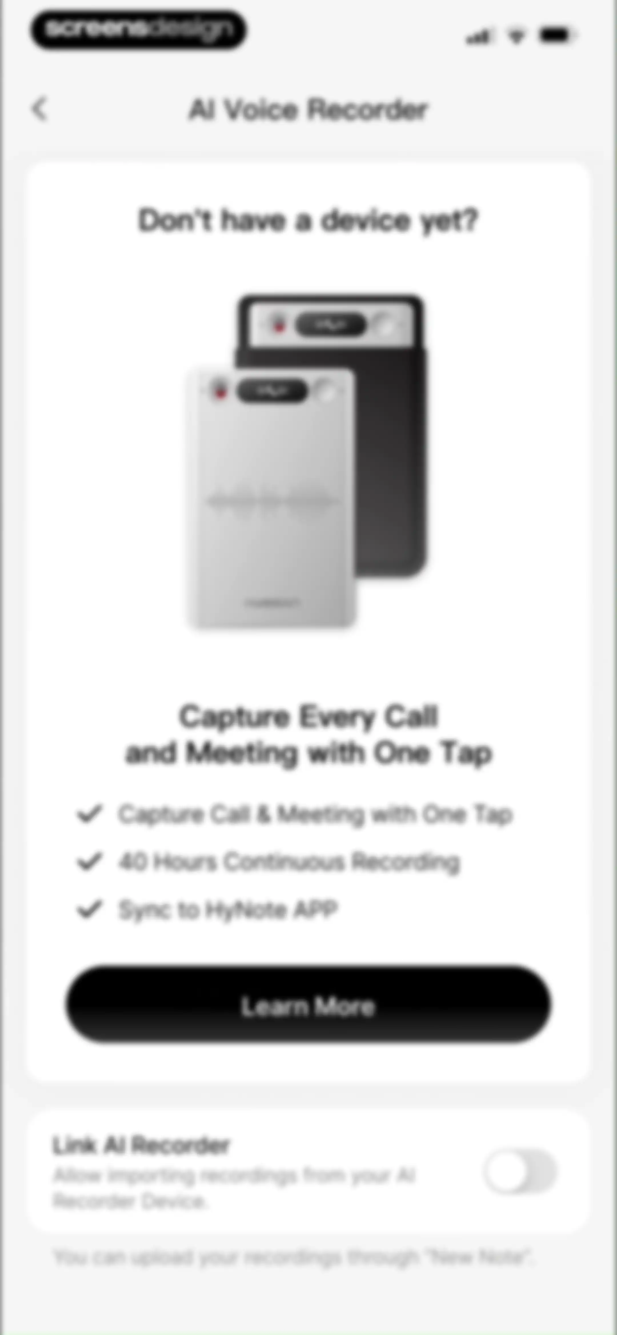 HyNote: AI Note Taker, Summary screen 107