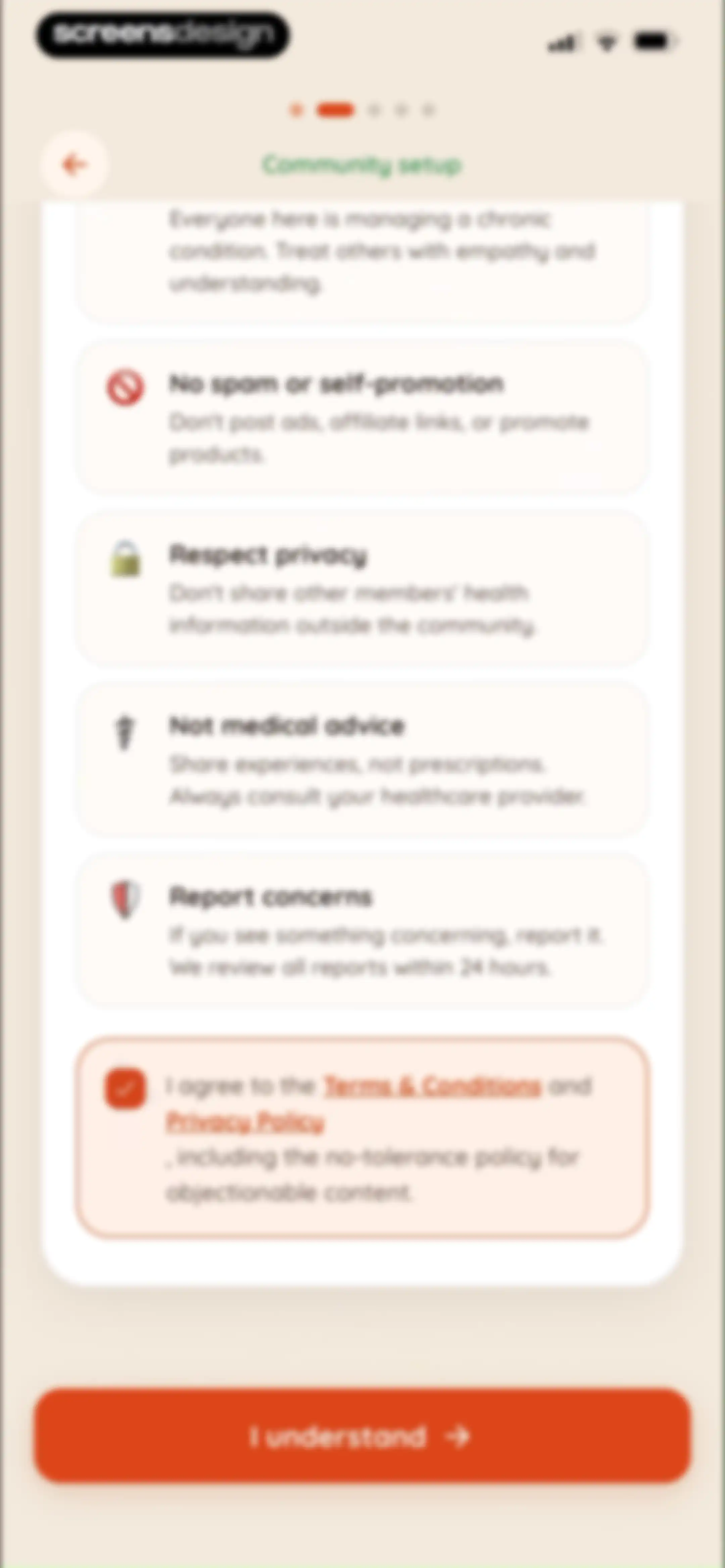 Juno: Chronic Illness Support screen 101
