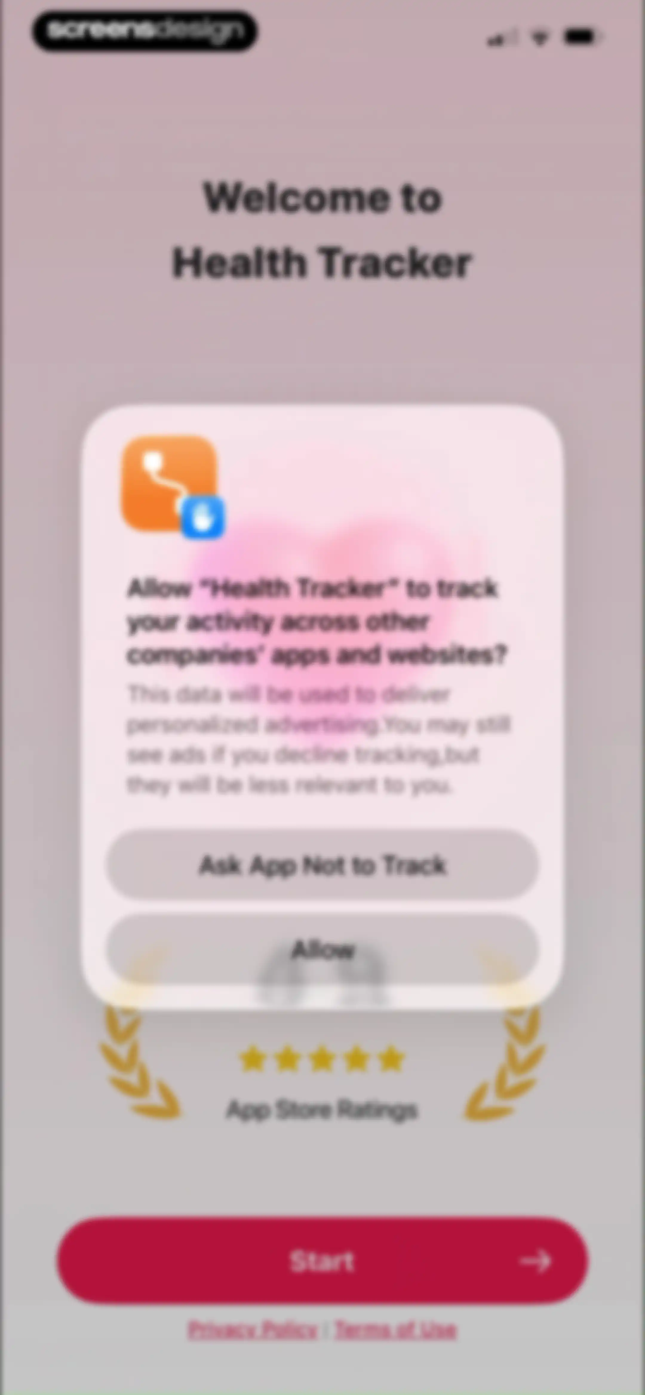 Health Tracker- HeartRate & BP screen 3
