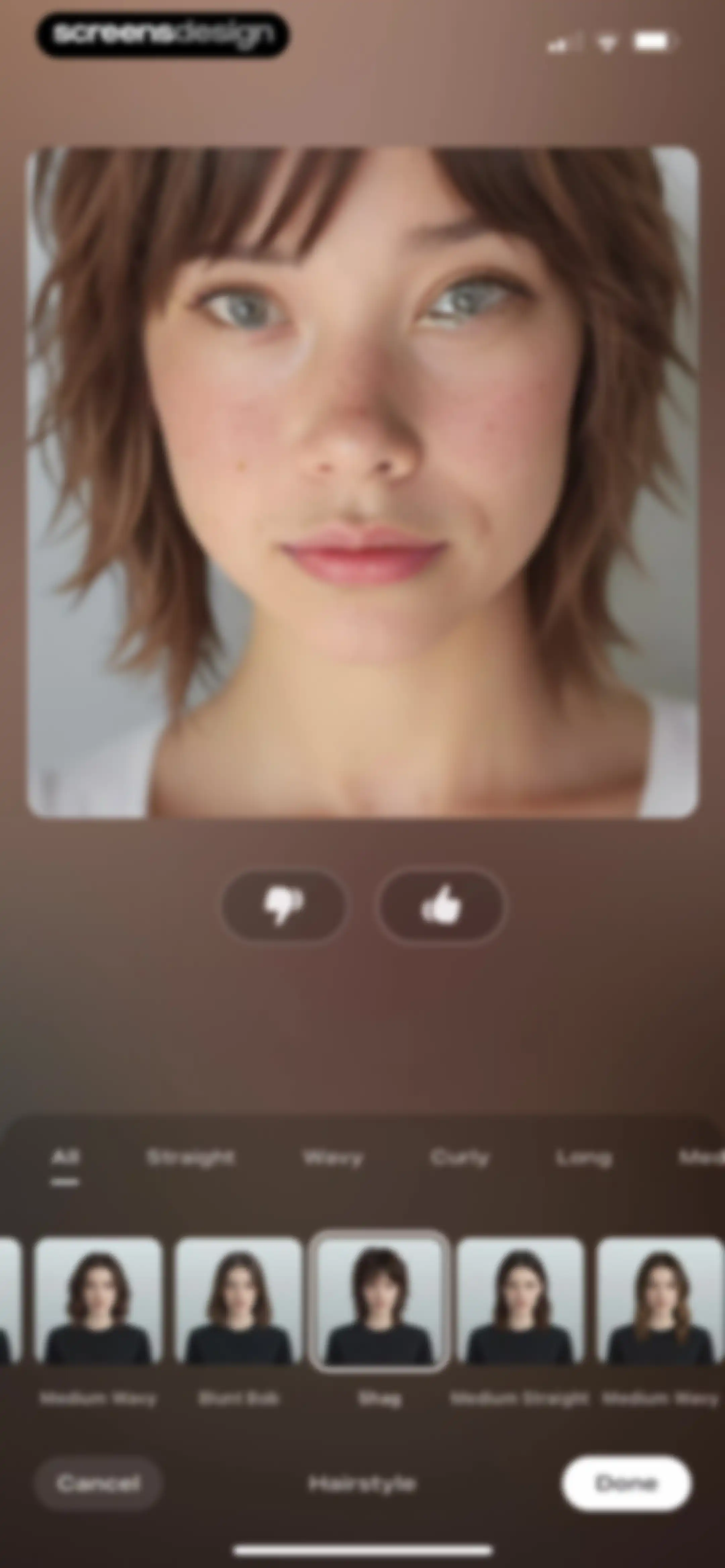 Beautify - Hairstyle Try On screen 67
