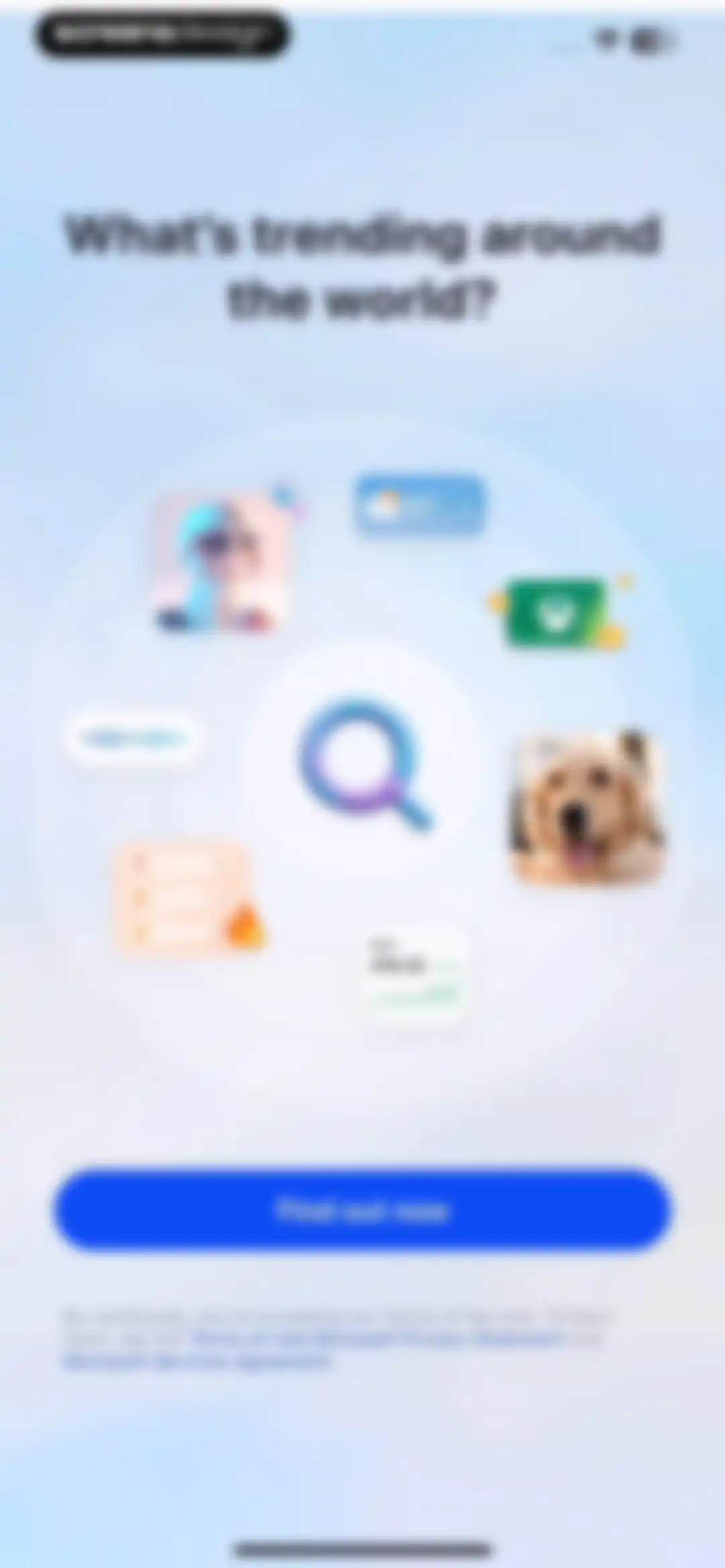 Microsoft Bing Search screen 3