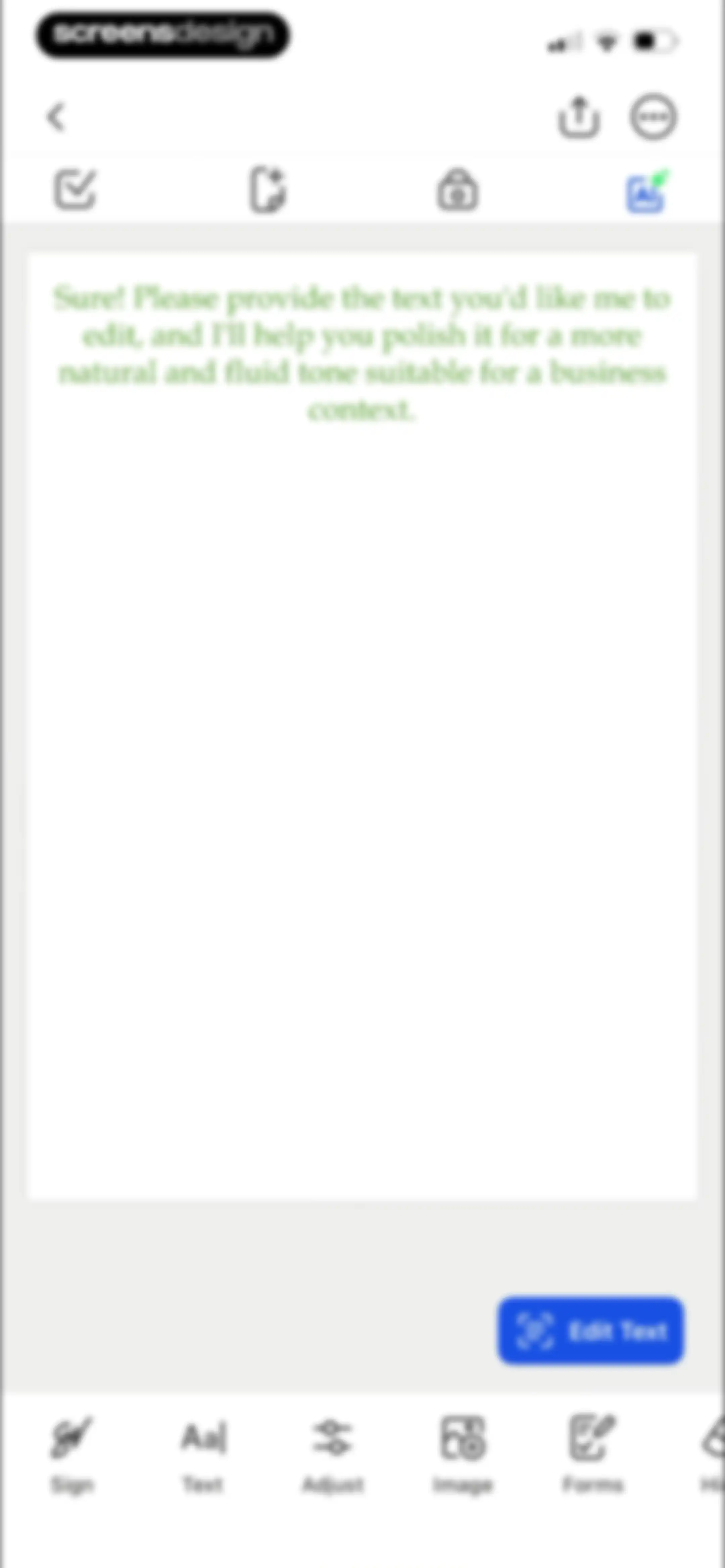 Forma: PDF Document Editor screen 156