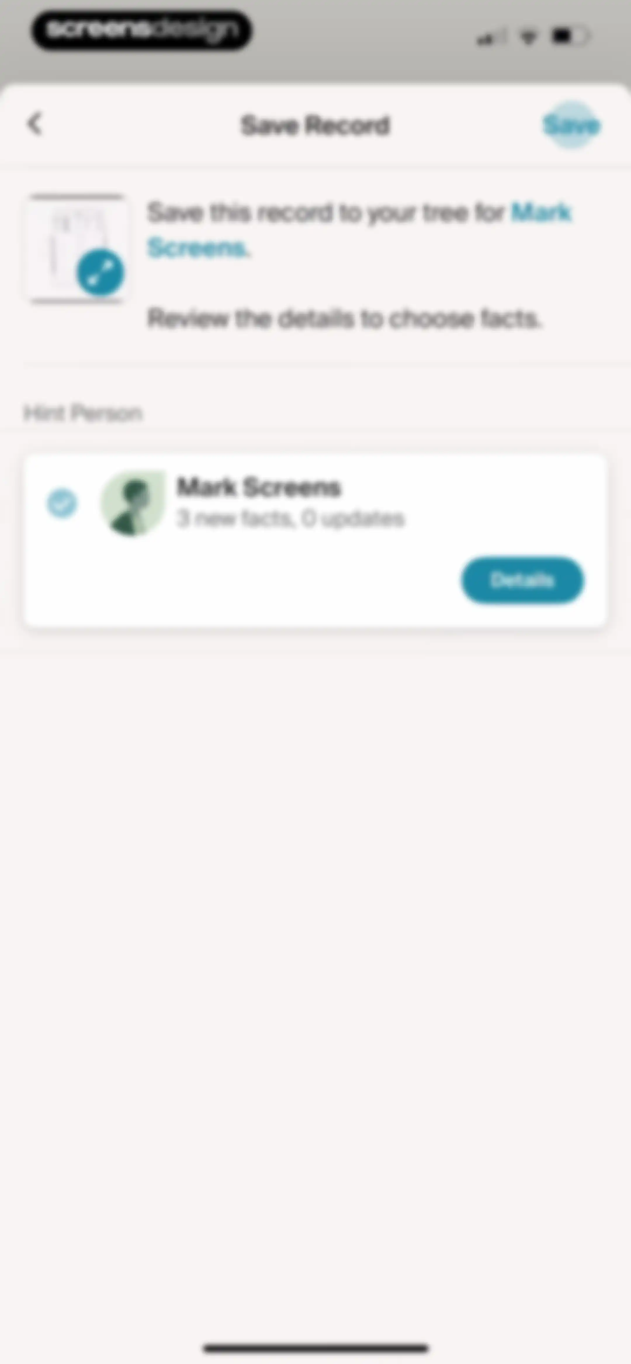 Ancestry: Family History & DNA screen 92