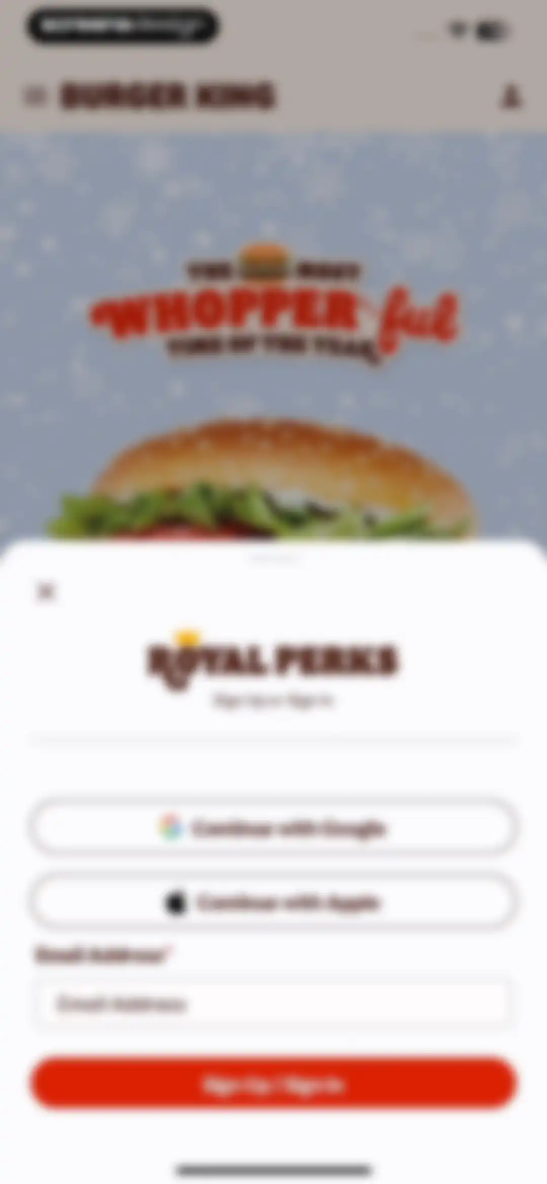 BURGER KING® App screen 9