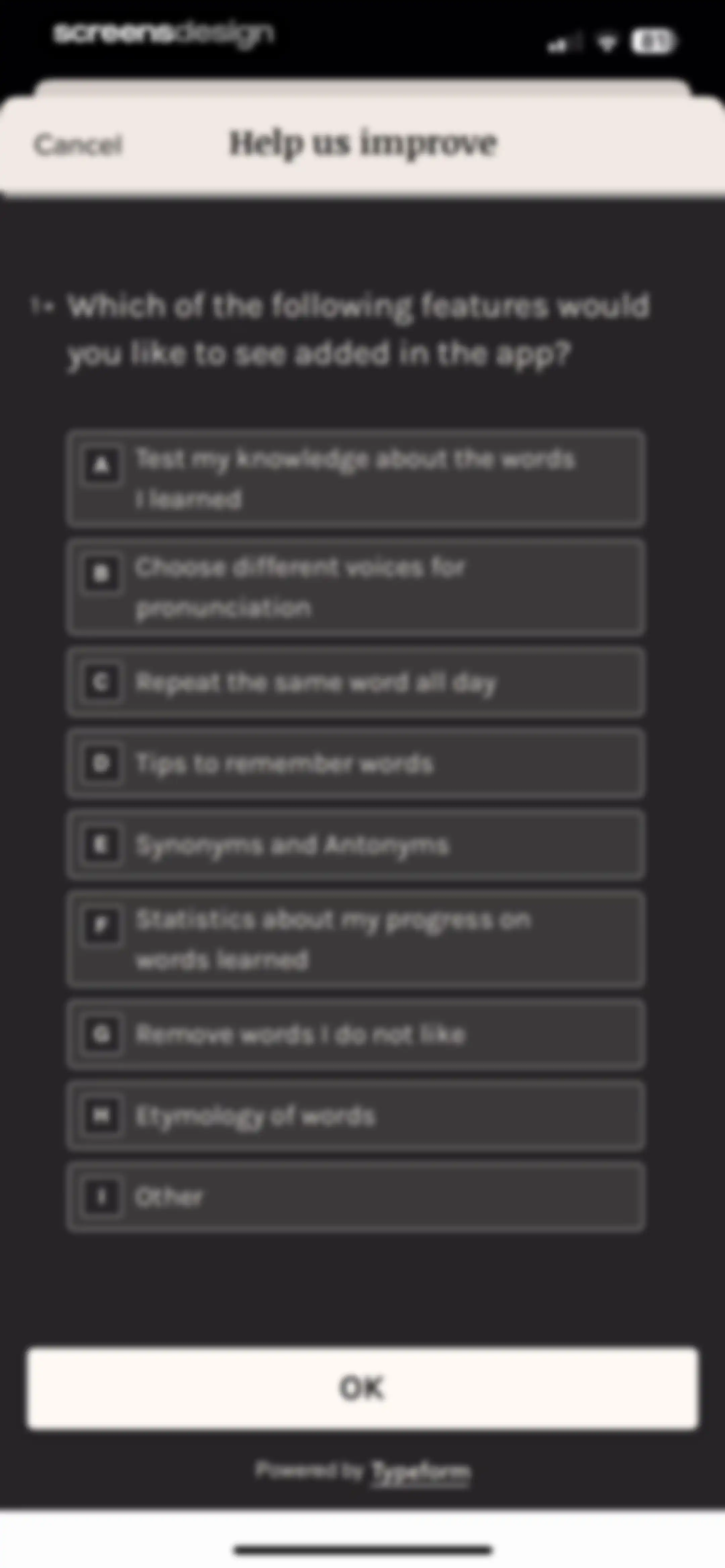 Vocabulary - Learn words daily screen 76