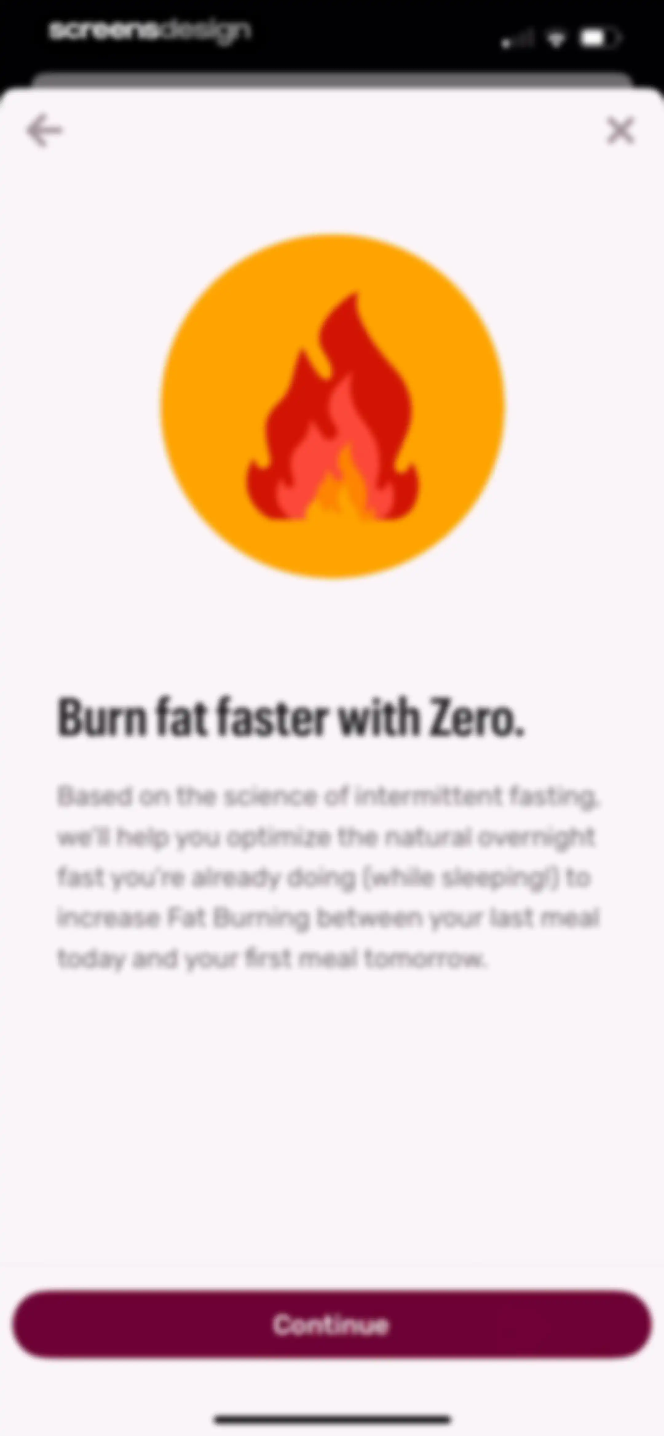 Zero: Fasting & Food Tracker screen 34