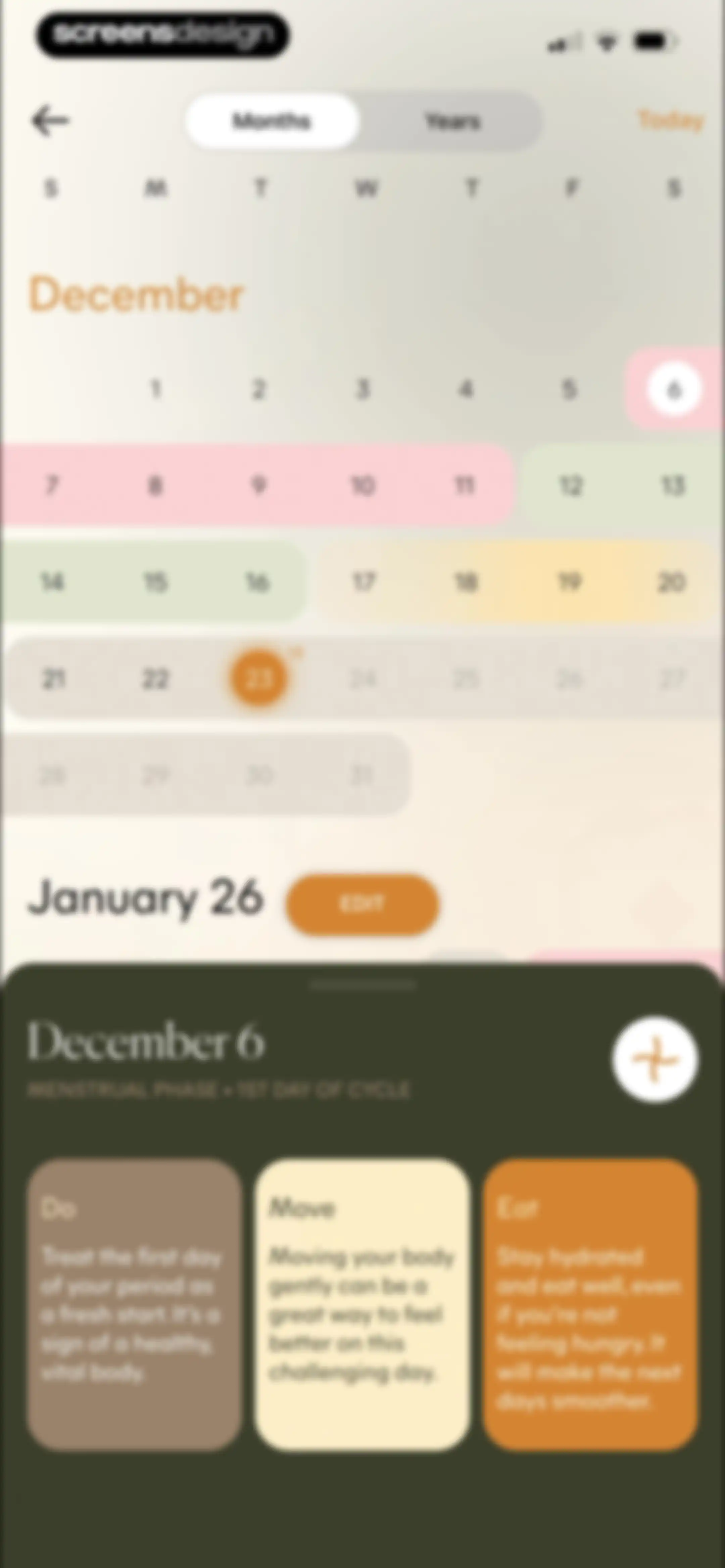 Lively - Period Tracker, Cycle screen 31