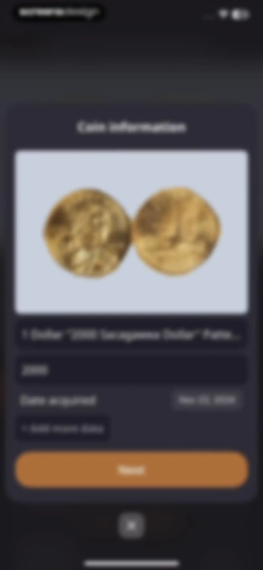 ScanCoin: identify & check screen 17