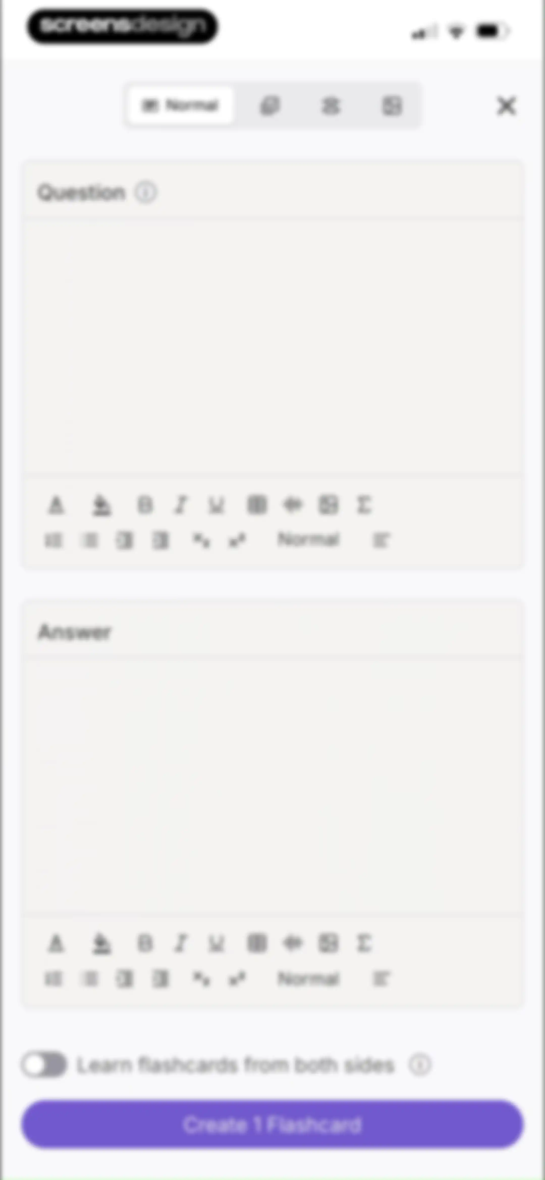 Retain Cards: AI Flashcards screen 130